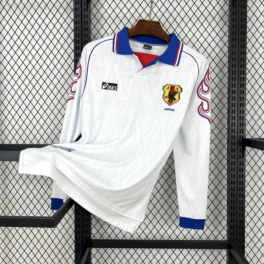 Retro Japan 1998 Away Long Sleeves Jersey - JerseysGala