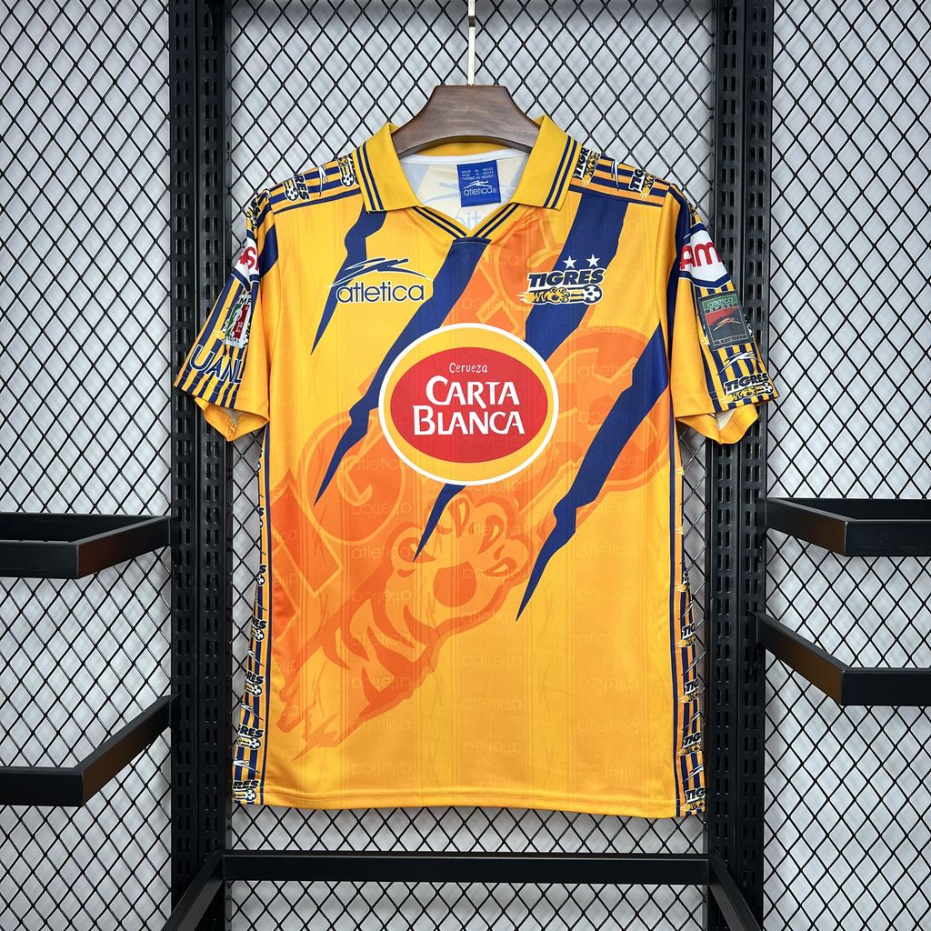 Retro Tigres UANL 1997-98 Home Stadium Jersey - JerseysGala