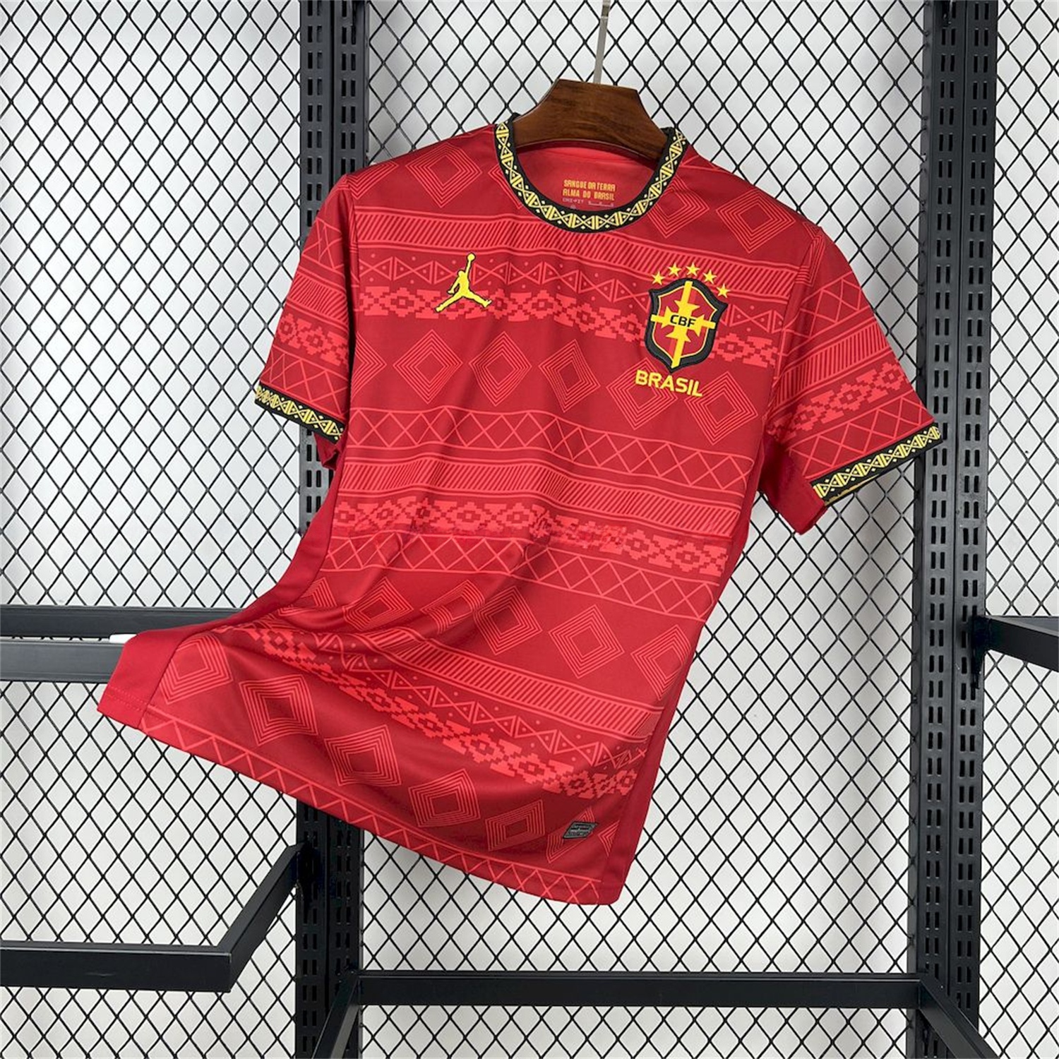 Brazil 25-26 Jordan Red Special Edition Jersey - Fans Version - JerseysGala