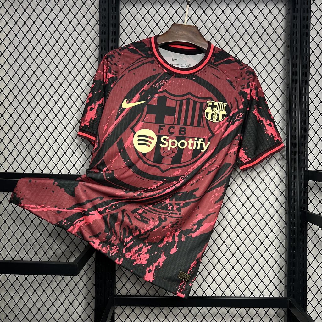 B.A.R.S.A 24-25 Red Crest Special Edition Jersey - Fans Version - JerseysGala