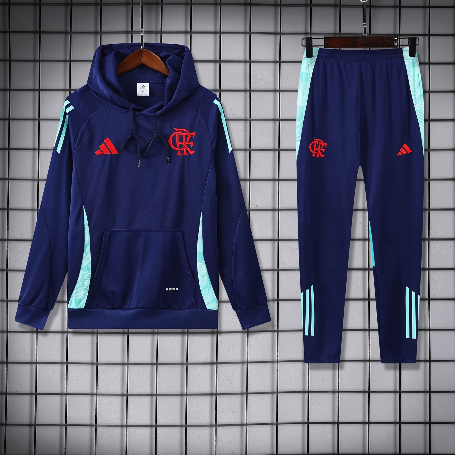 Flamengo 25-26 Training Hoodie Set - Royal Blue Top and Pants - JerseysGala