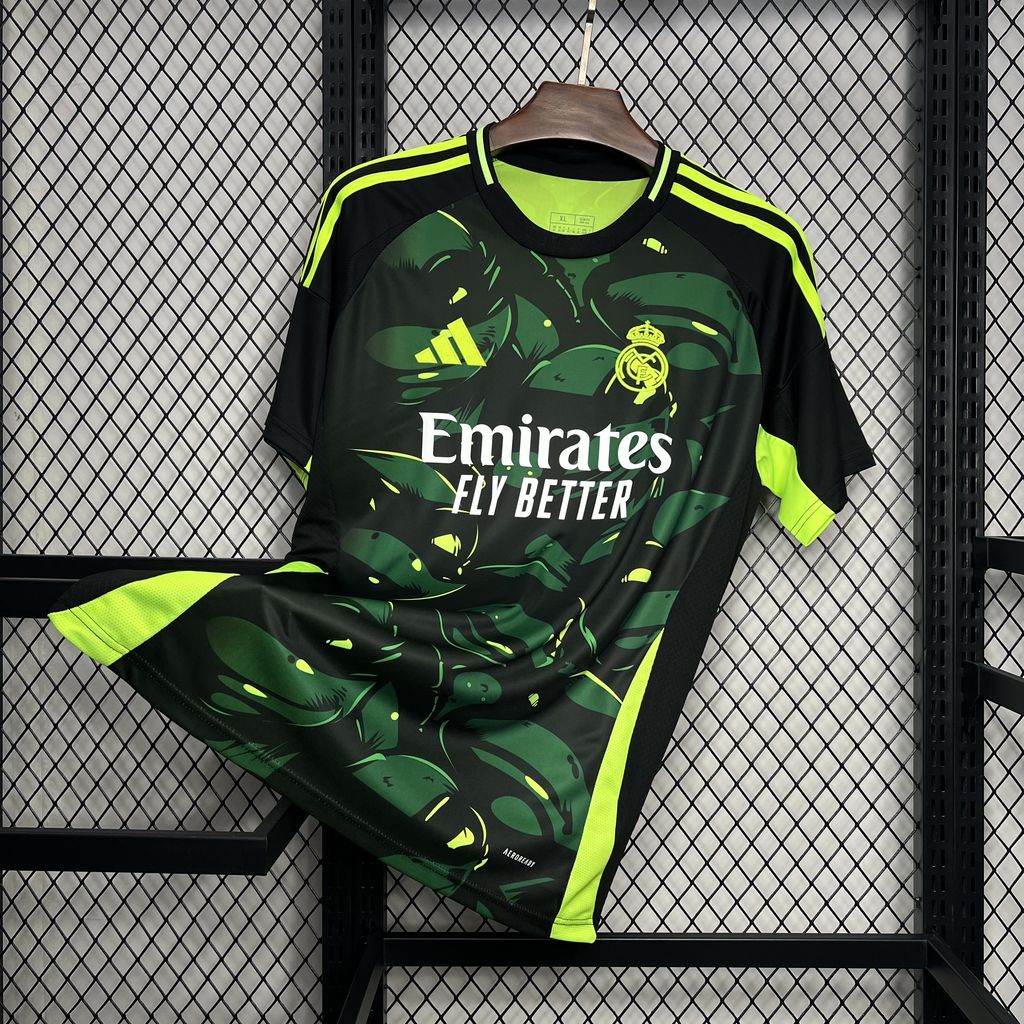 Real Madrid 24-25 Black and Green Turtle Jersey - Fans Version - JerseysGala