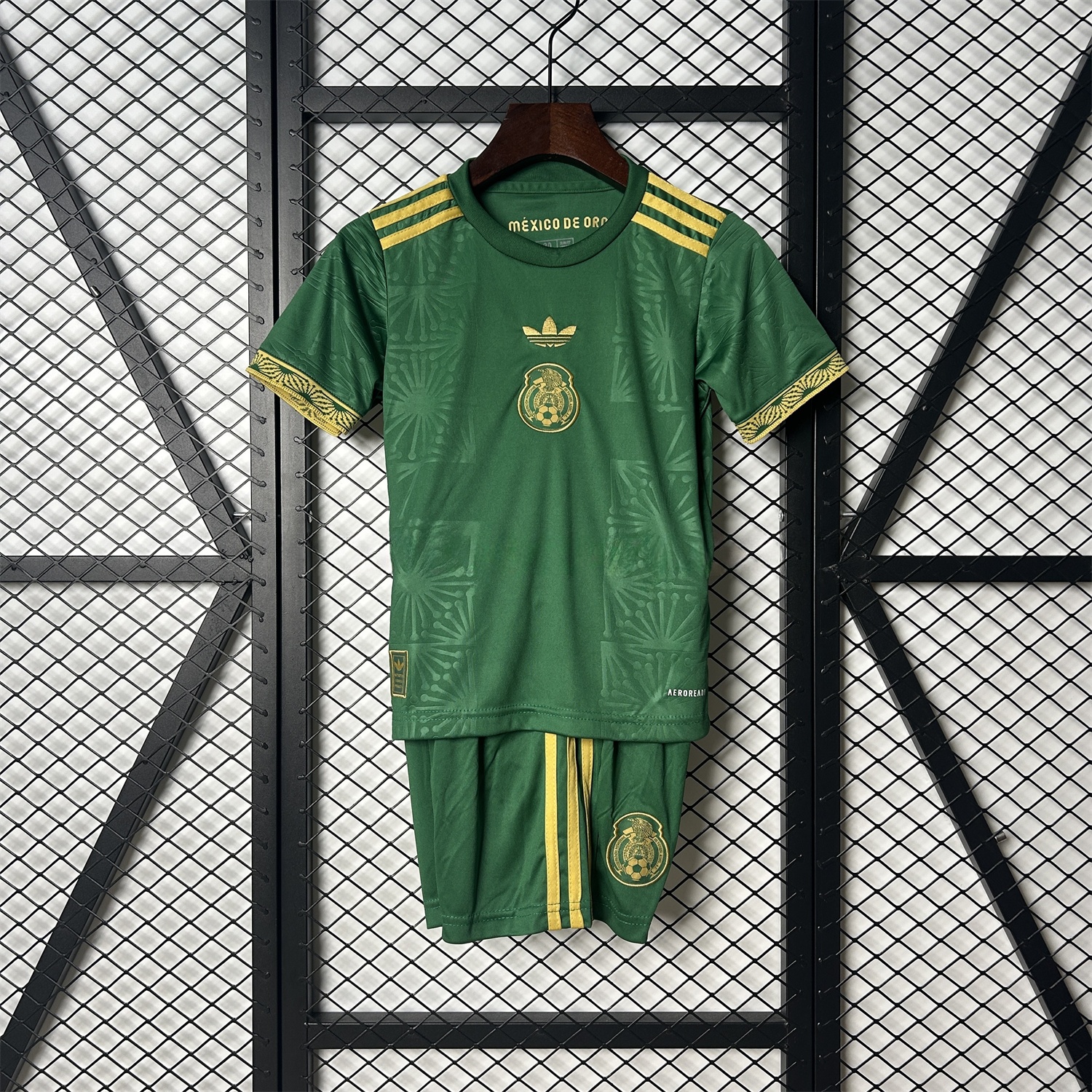 Mexico 2025 Gold Cup Green Kids Kit - JerseysGala