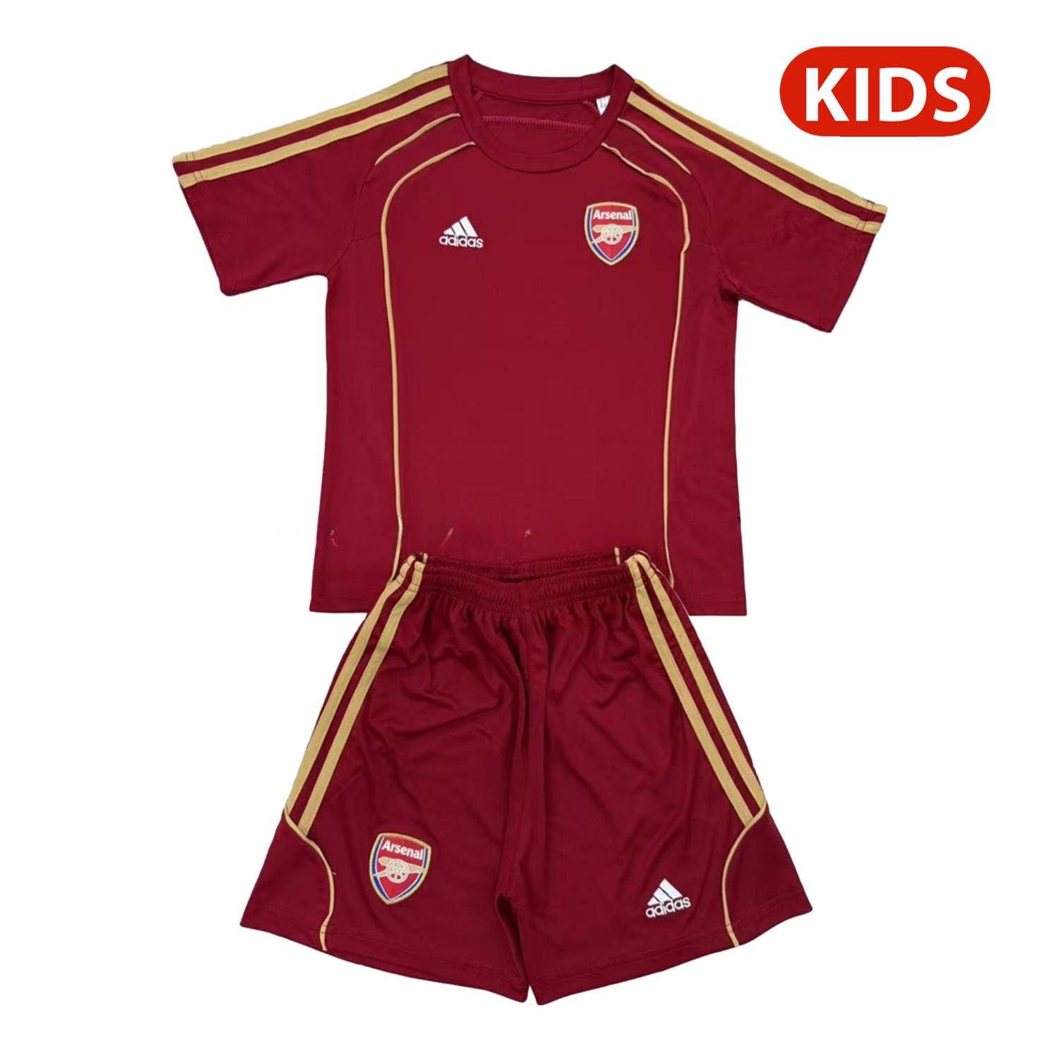Arsenal 25-26 Urban Purtist Throwback Red Kids Kit - JerseysGala