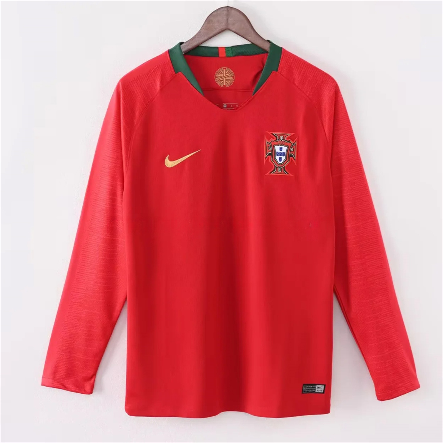 Retro Portugal 2018 Home Long Sleeves Jersey - JerseysGala