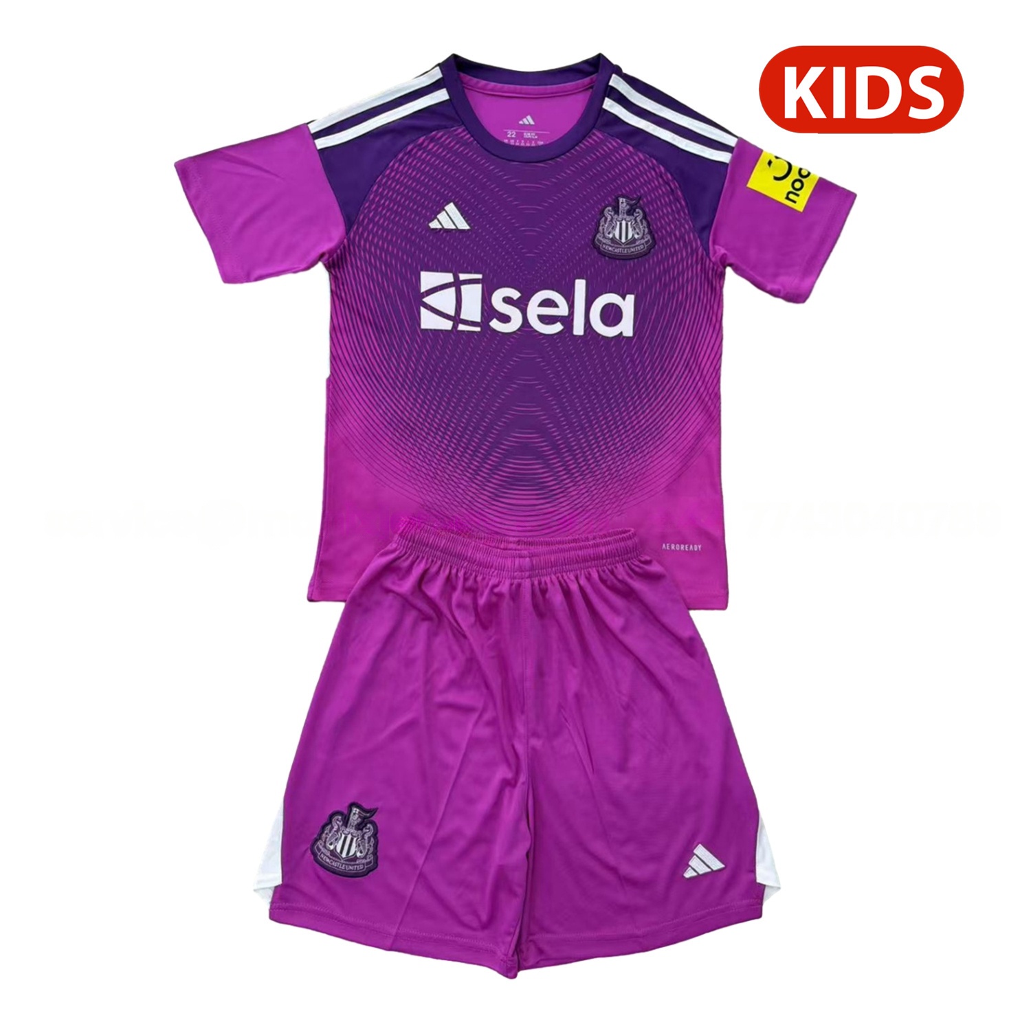 Newcastle United 25-26 Purple Goalkeeper Kids Kit - JerseysGala