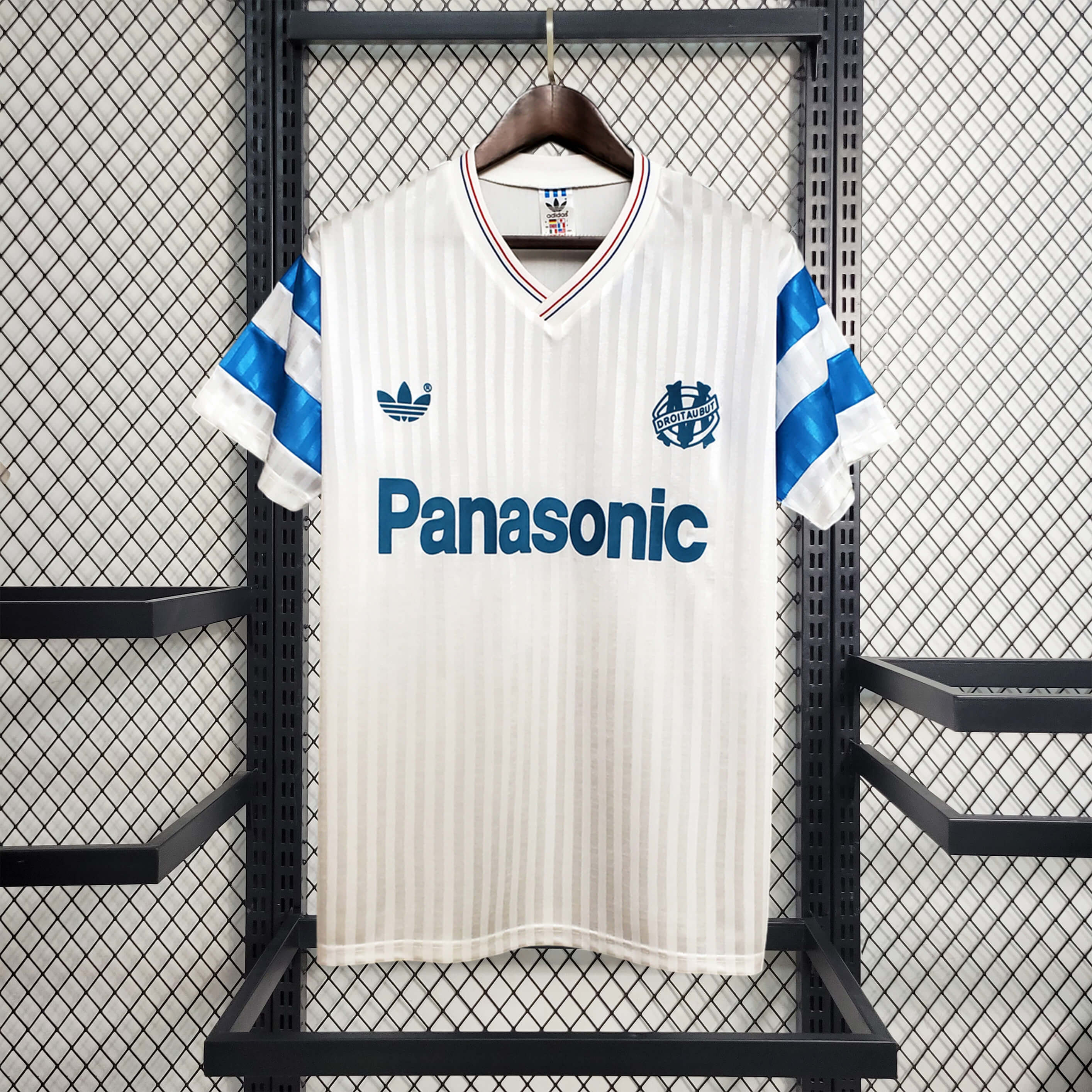 Retro Marseille 1990-91 Home Stadium Jersey - JerseysGala