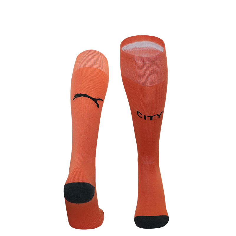 Manchester City 24-25 Goalkeeper GK Socks - Orange - JerseysGala