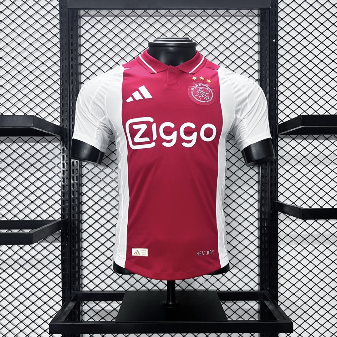 Ajax 24-25 Home Stadium Jersey - Player Version - JerseysGala
