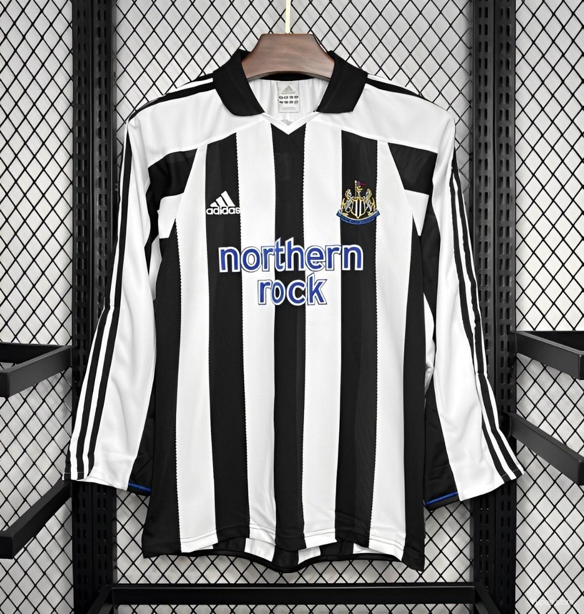 Retro Newcastle United 2003-05 Home Long Sleeve Jersey - JerseysGala