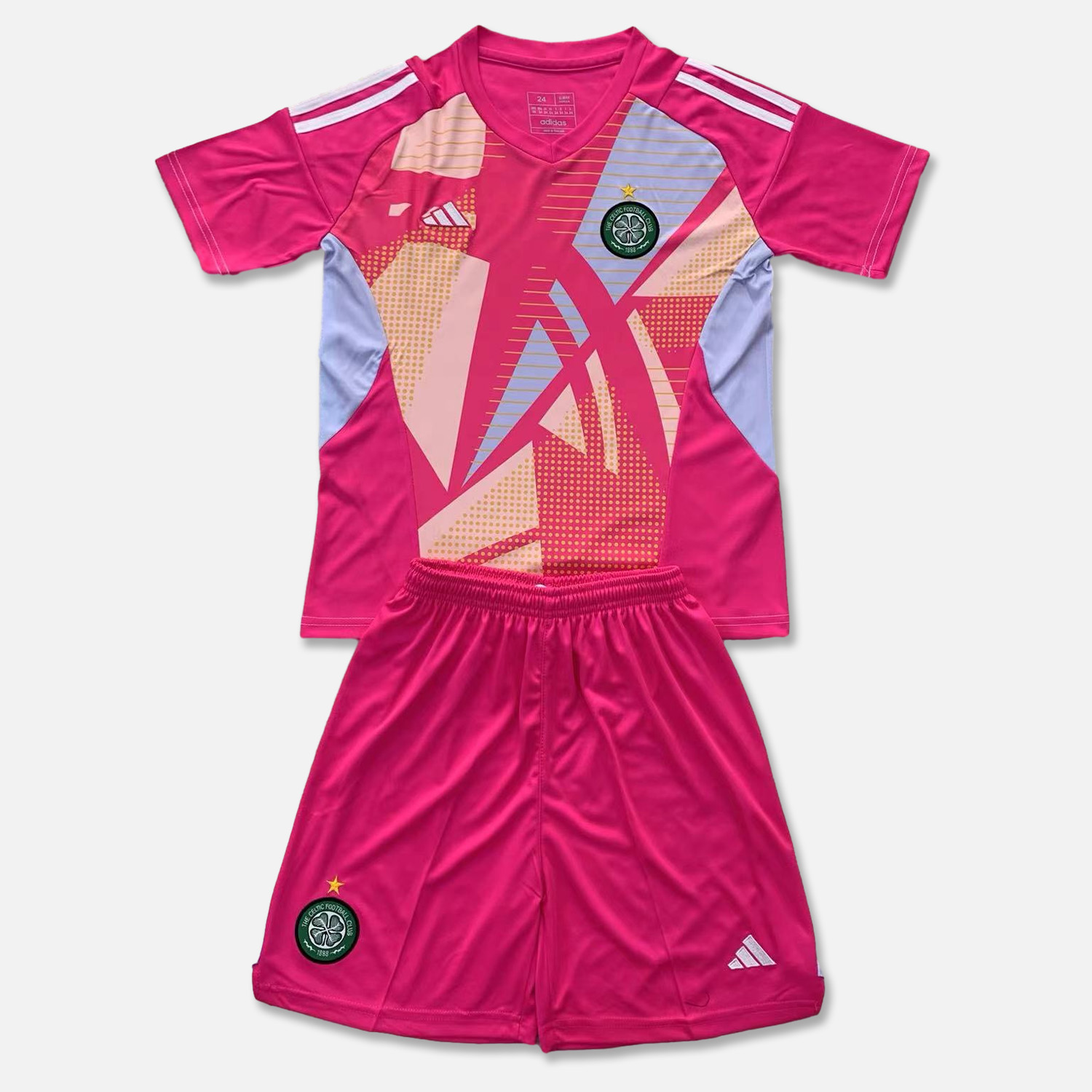 Celtic 24-25 Pink Goalkeeper Kids Kit - JerseysGala
