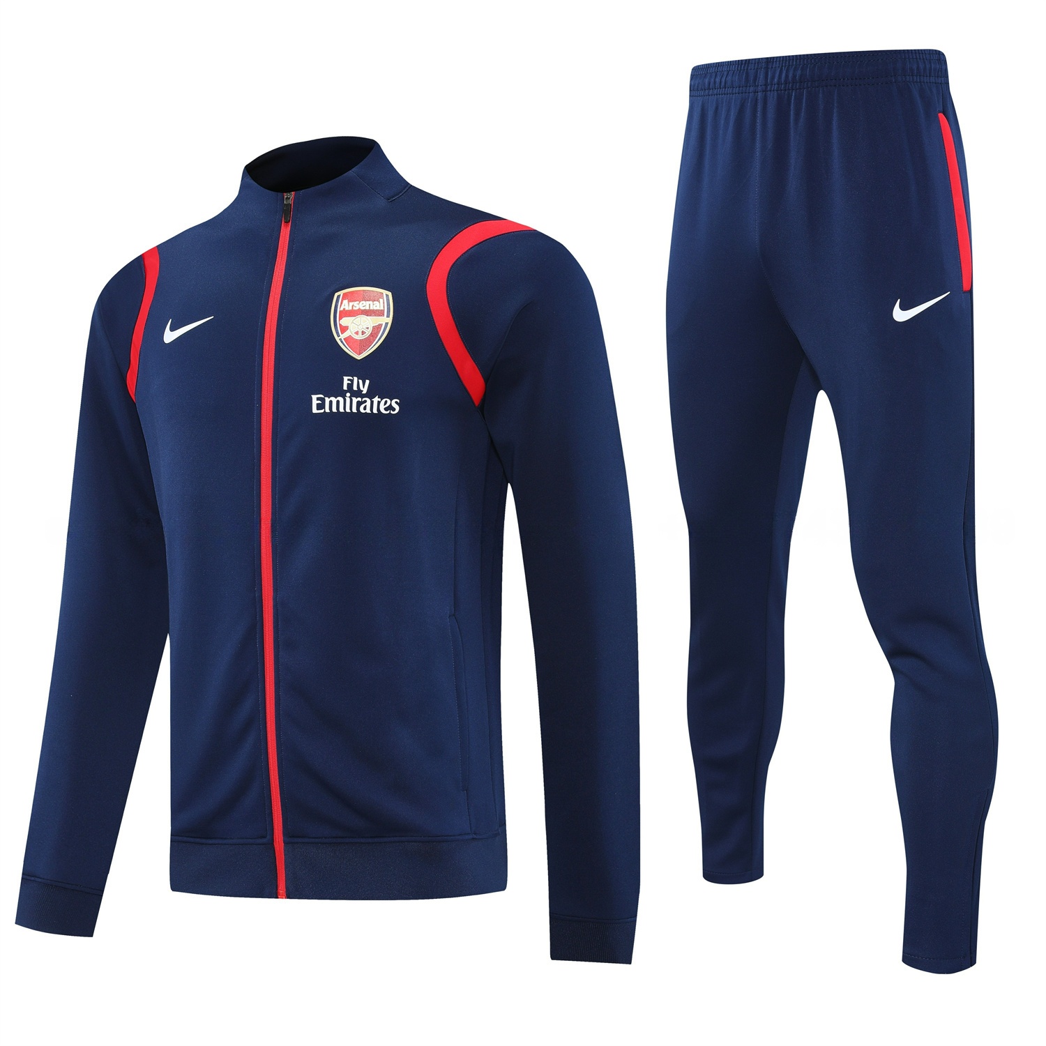 Arsenal 25-26 Jacket Training Tracksuit - Deep Blue Jackets & Deep Blue Pants - JerseysGala