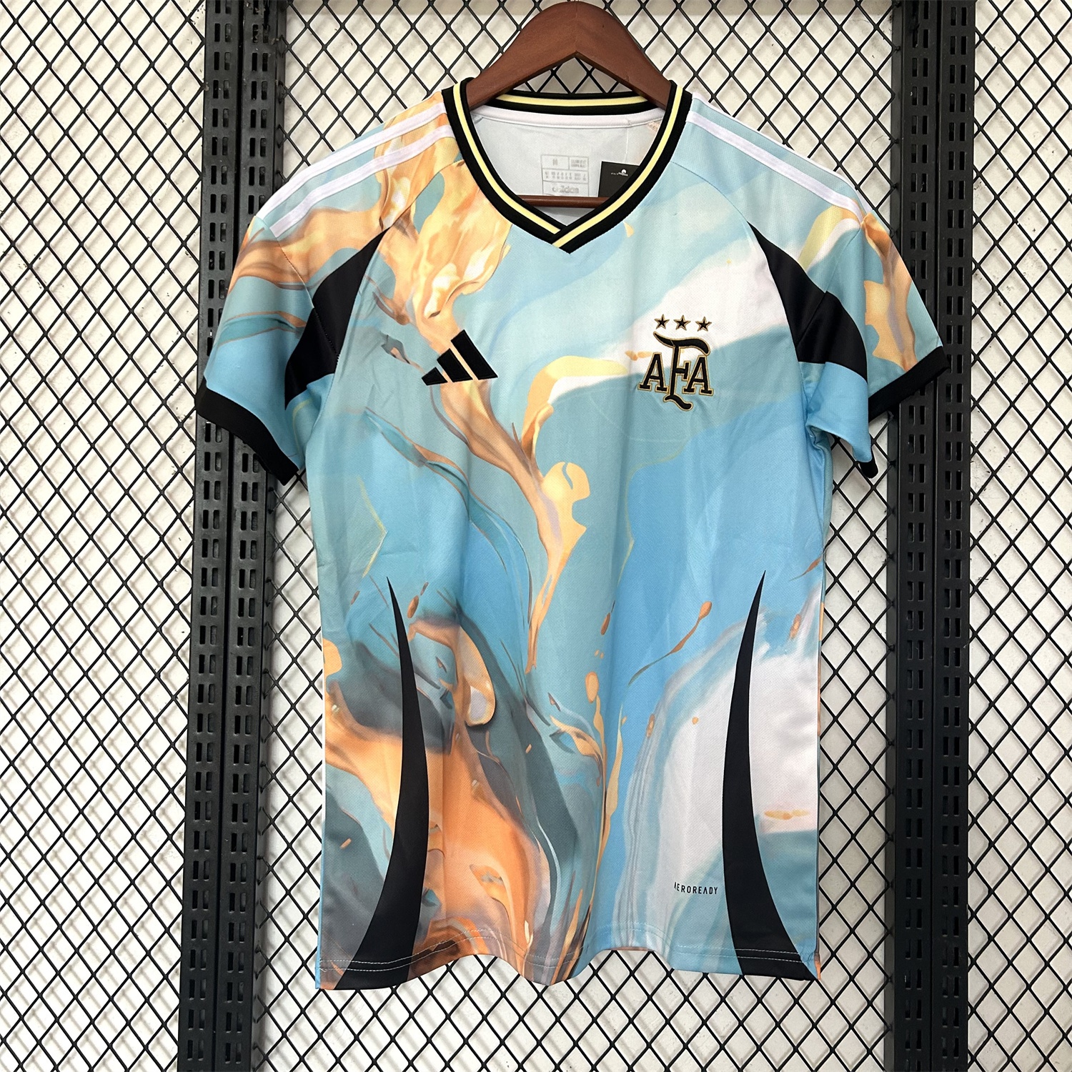 Argentina 25-26 Blue and Gold Marble Pattern Special Jersey - Fans Version - JerseysGala