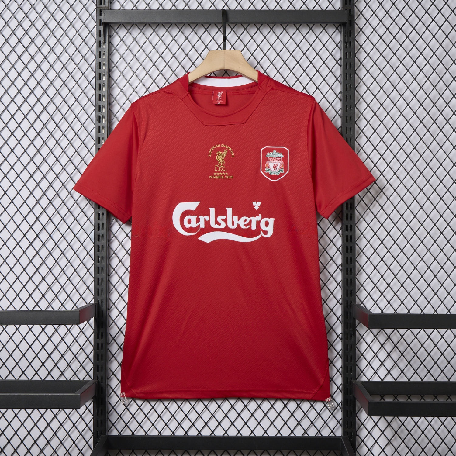 Liver.pool 25-26 Istanbul 2005 Anniversary Red Jersey - Fans Version - JerseysGala