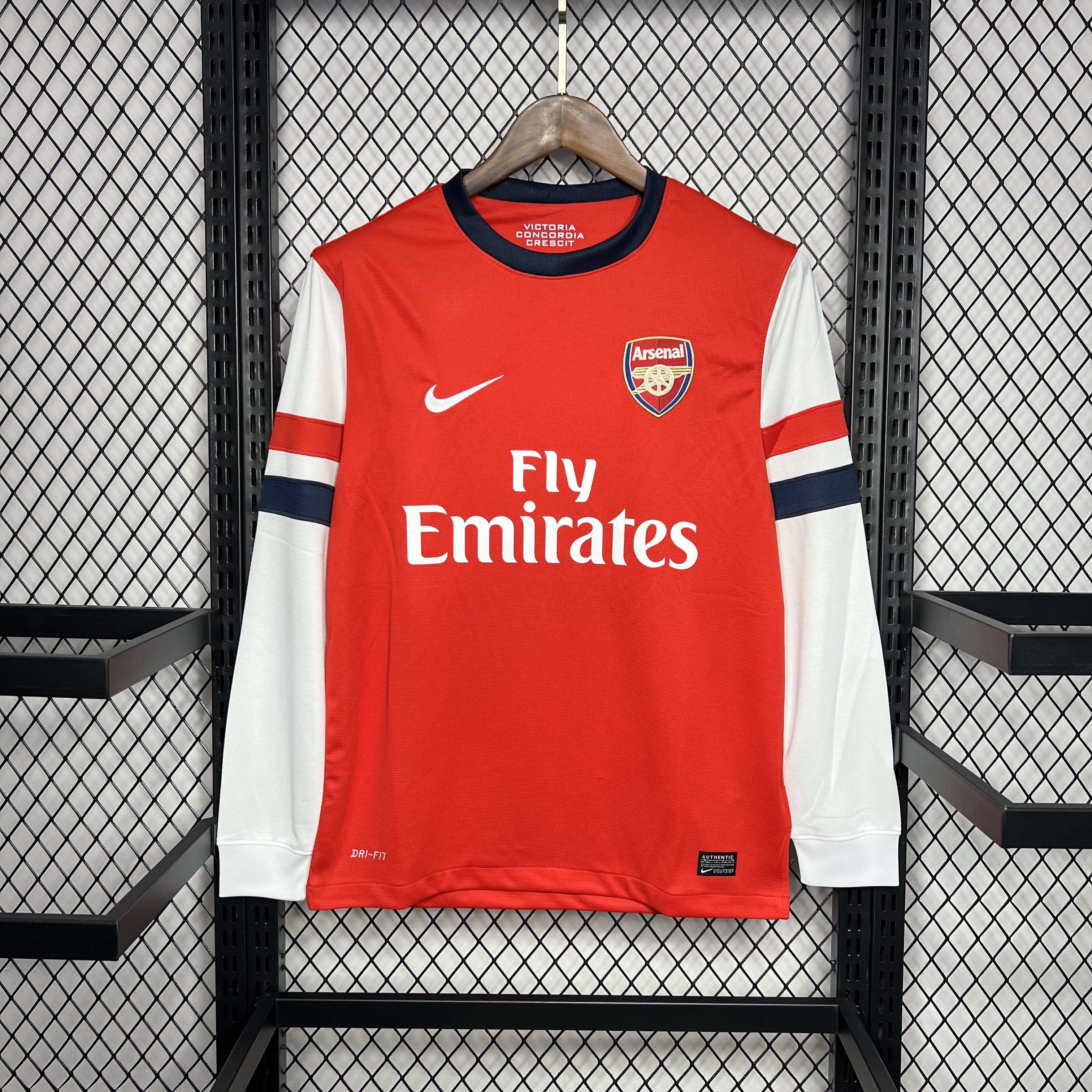 Retro Arsenal 2012-13 Home Long Sleeve Jersey - JerseysGala