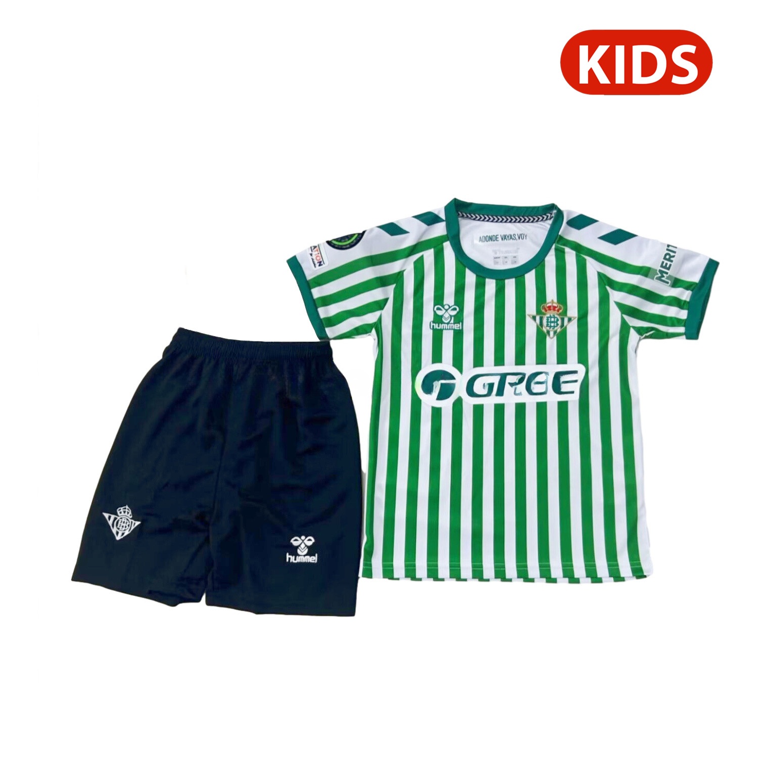 Real Betis 2025 Conference League Final Special Kids Kit - JerseysGala