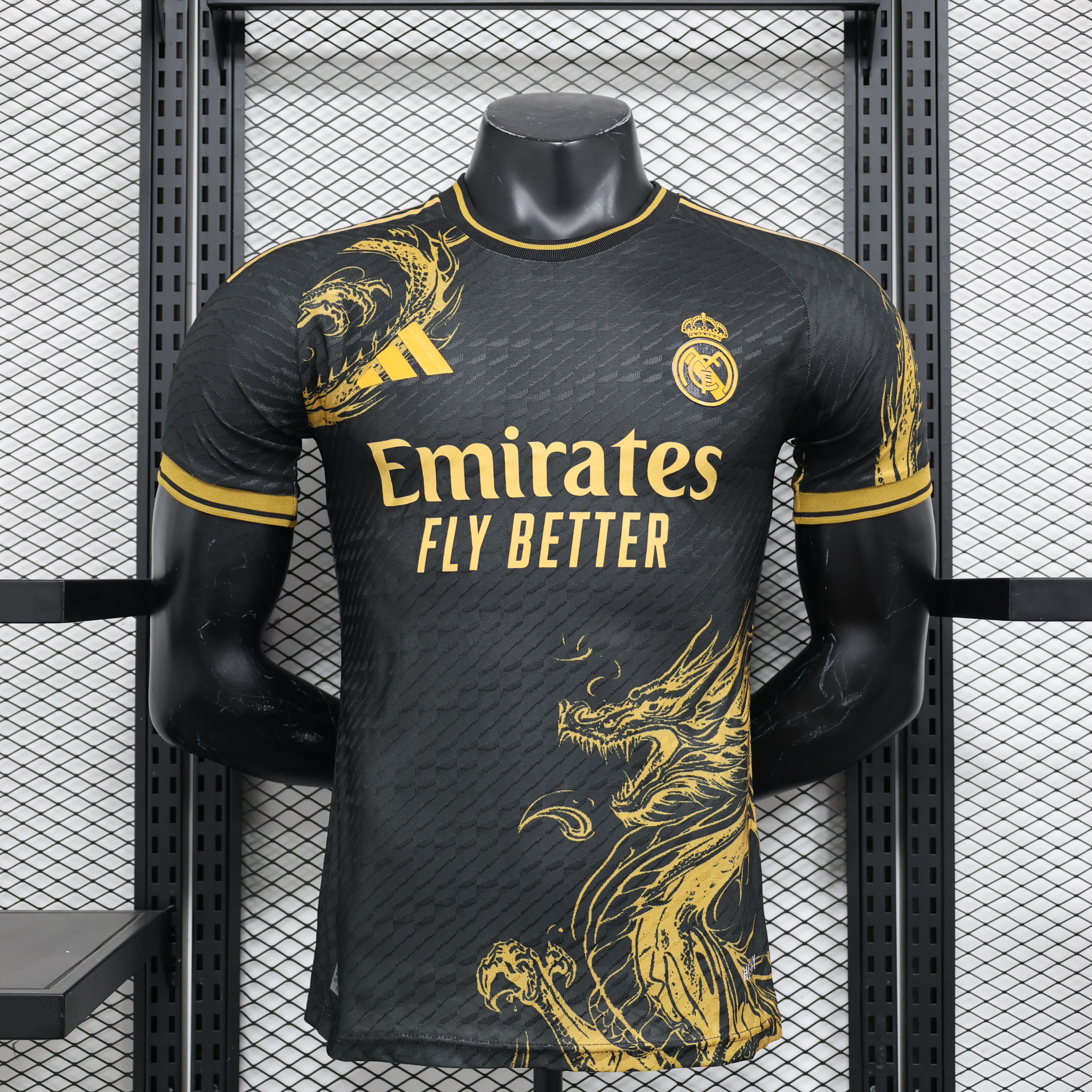 Real Madrid 24-25 Gold Dragon Special Edition White Jersey - Player Version - JerseysGala