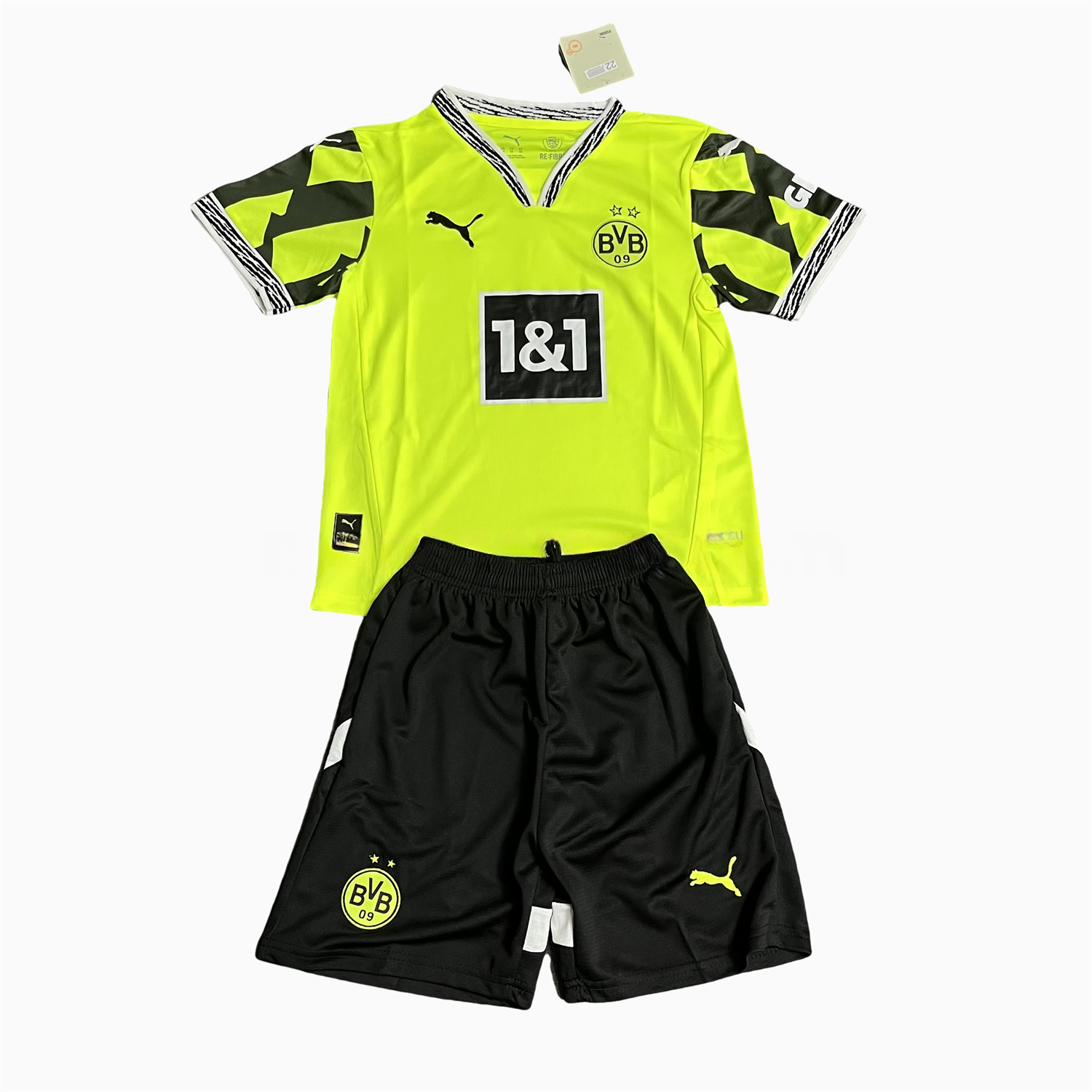 Dortmund 24-25 Yellow Alert Special Edition Kids Kit with Black Shorts - JerseysGala