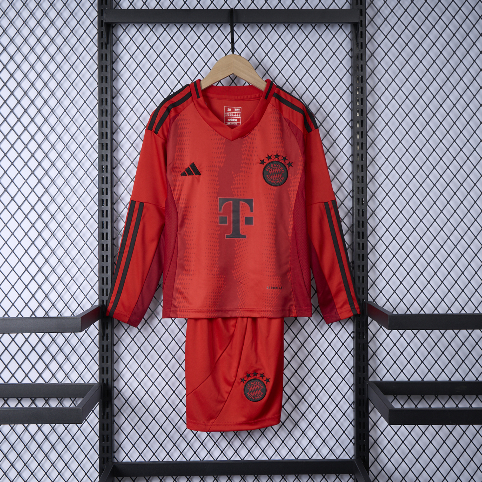 Bayern Munich 24-25 Home Long Sleeve Kids Kit - Fans Version - JerseysGala