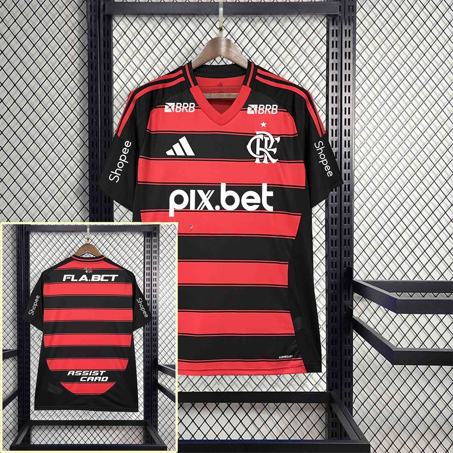 Flamengo 25-26 Home Jersey with Sponsors - Fans Version - JerseysGala