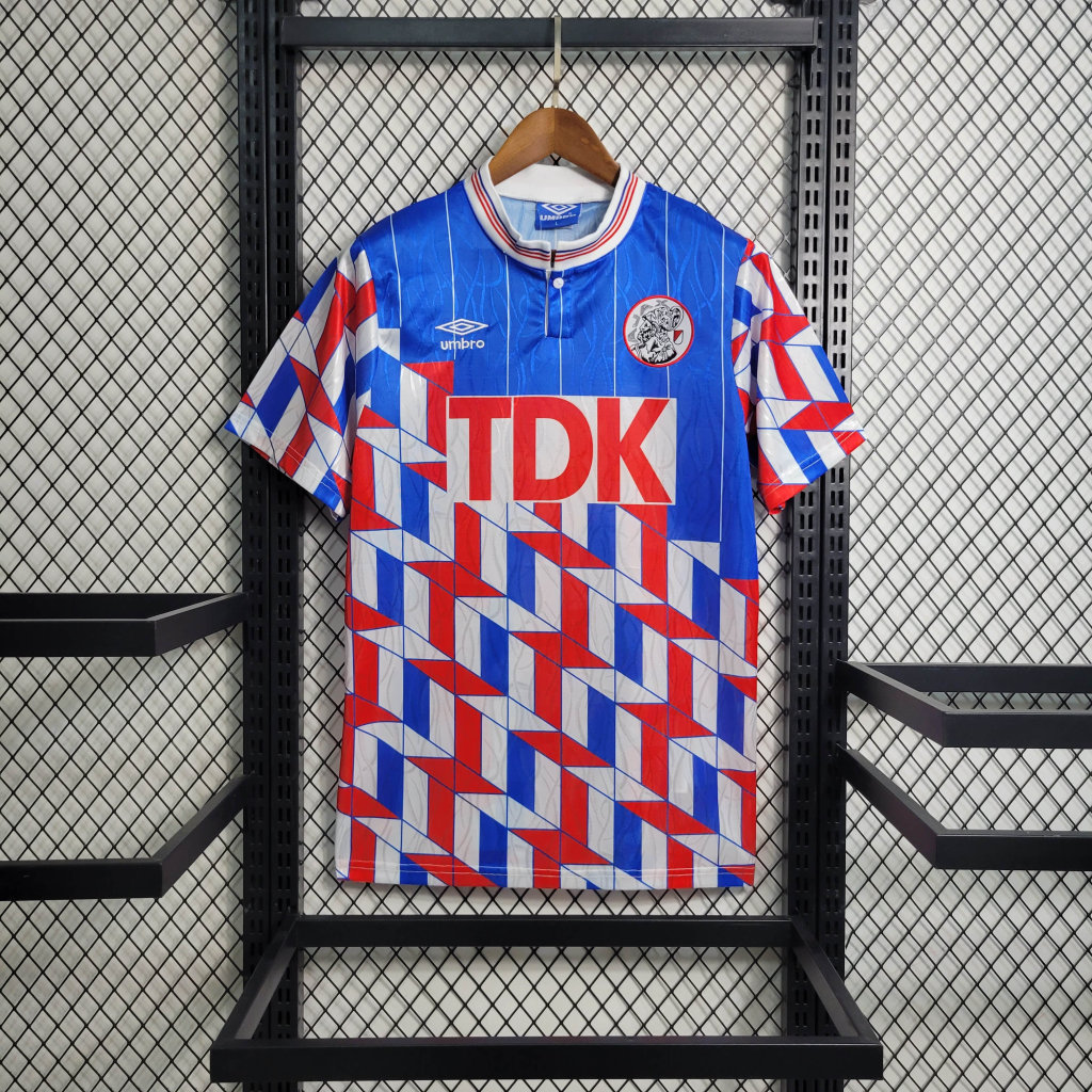 Retro Ajax 1990 Away Stadium Jersey - JerseysGala