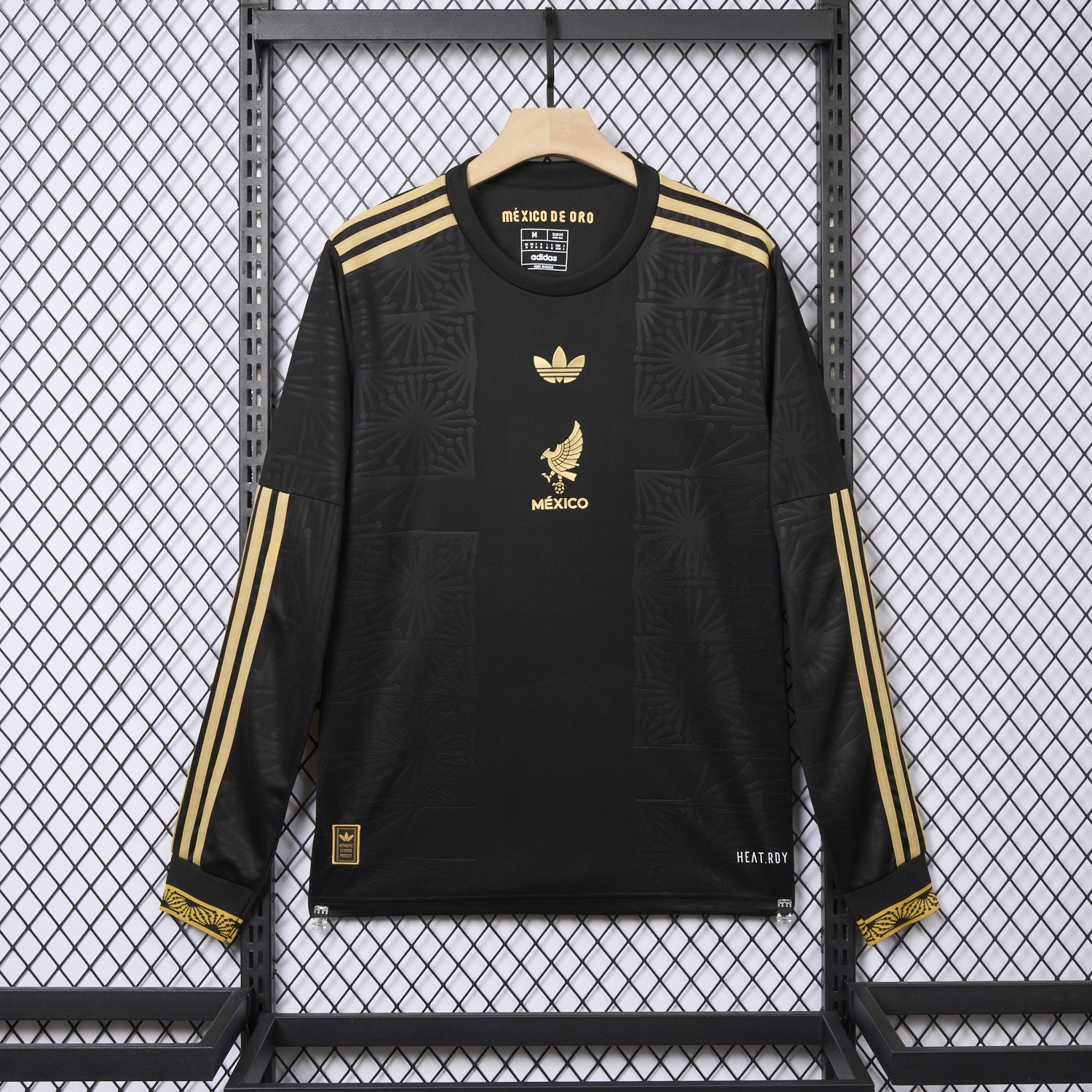 Mexico 2025 Gold Cup Black Long Sleeves Jersey - Fans Version - JerseysGala