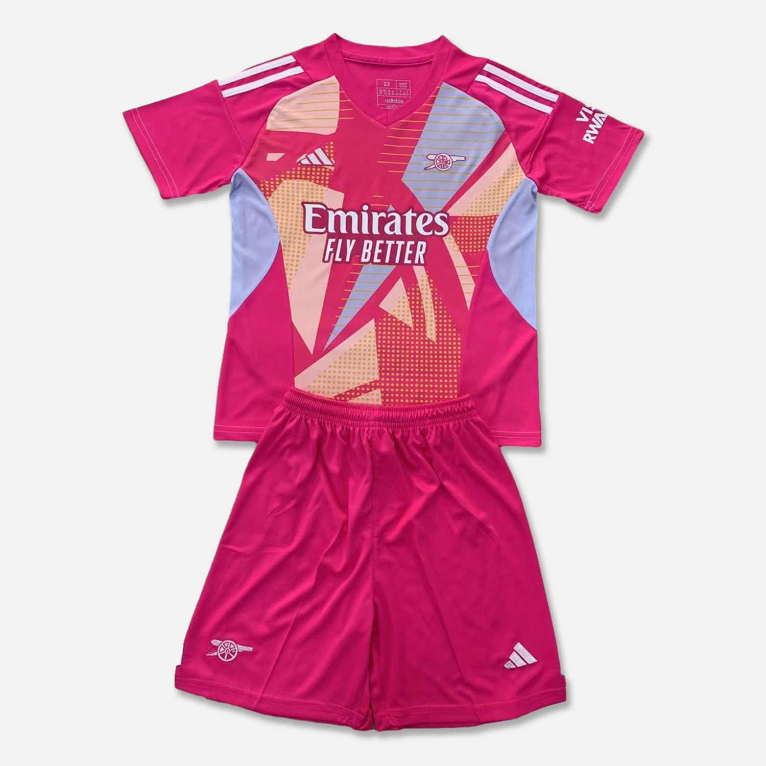 Arsenal 24-25 Pink Goalkeeper Kids Kit - JerseysGala