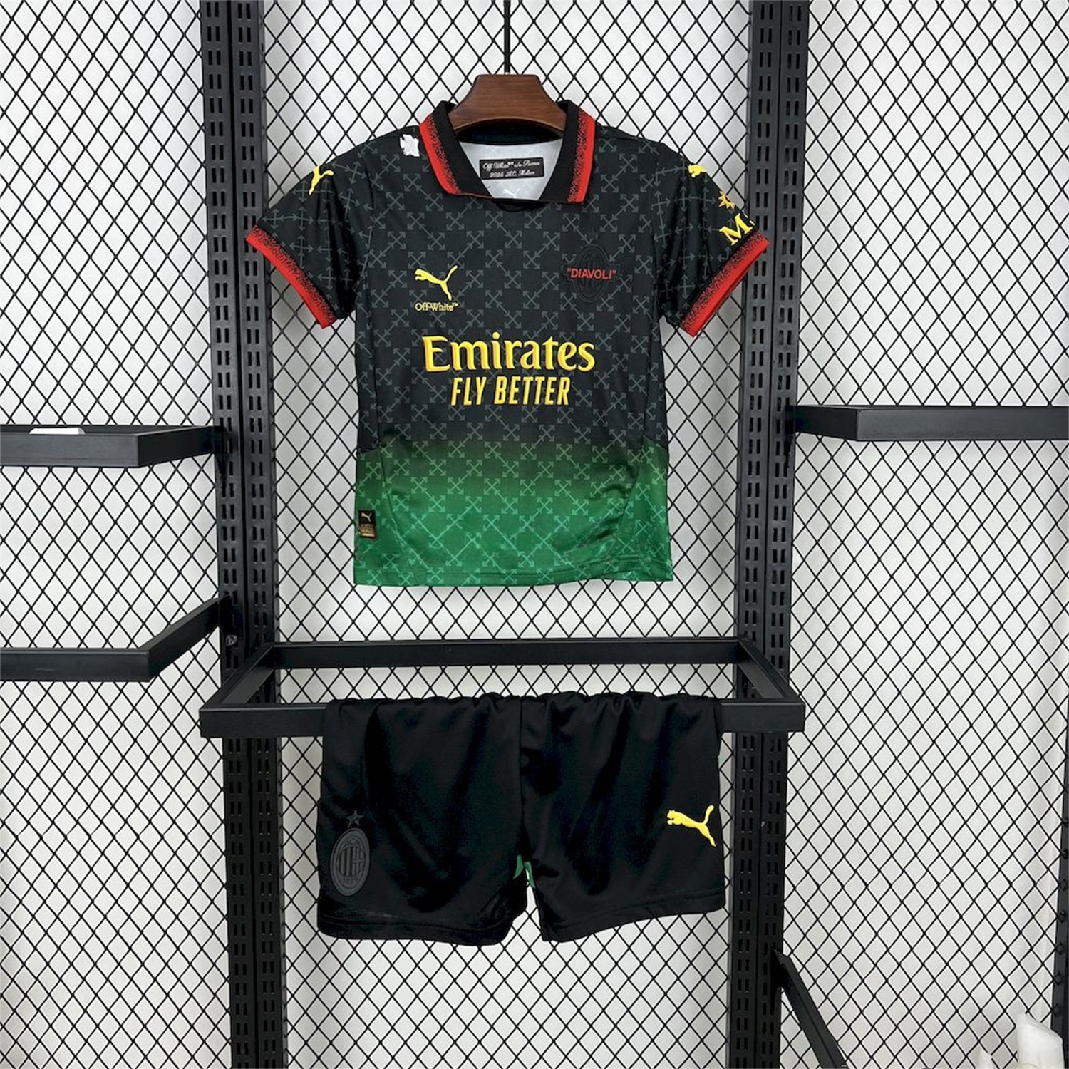AC Milan 24-25 Fourth “Diavoli” Special Edition Kids Kit - JerseysGala