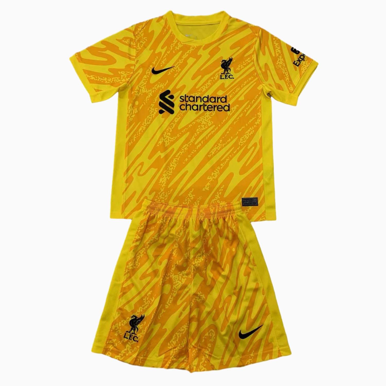Liver.pool 24-25 Yellow Goalkeeper Men's Adult Jersey Set - Fans Version - JerseysGala