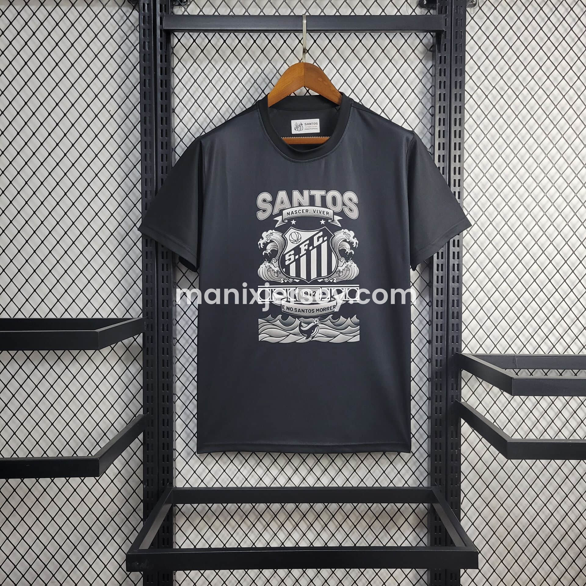 Santos 25-26 Black Special Edition T-shirts - JerseysGala