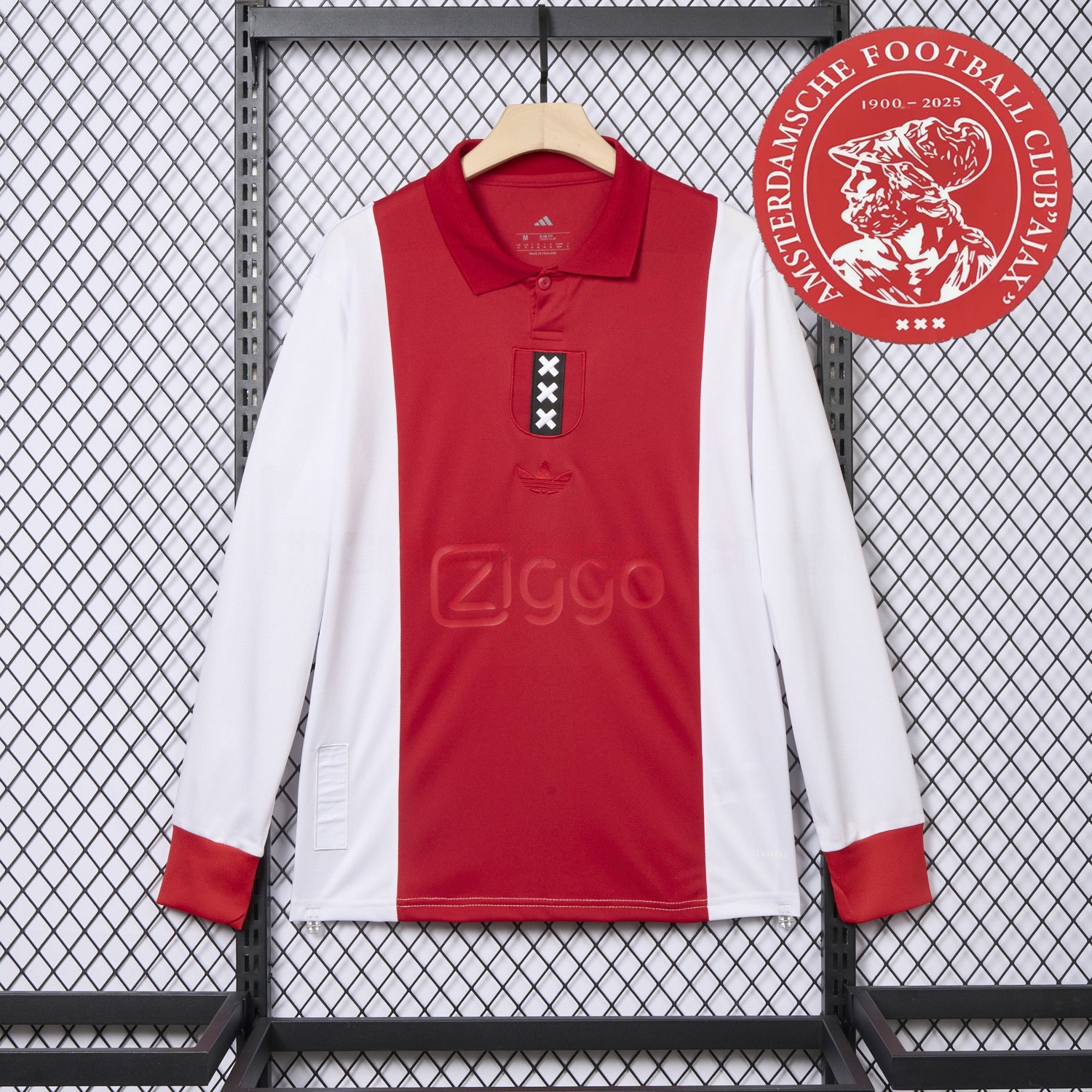 Ajax 2025 125-Year Anniversary Long Sleeves Jersey - Fans Version - JerseysGala