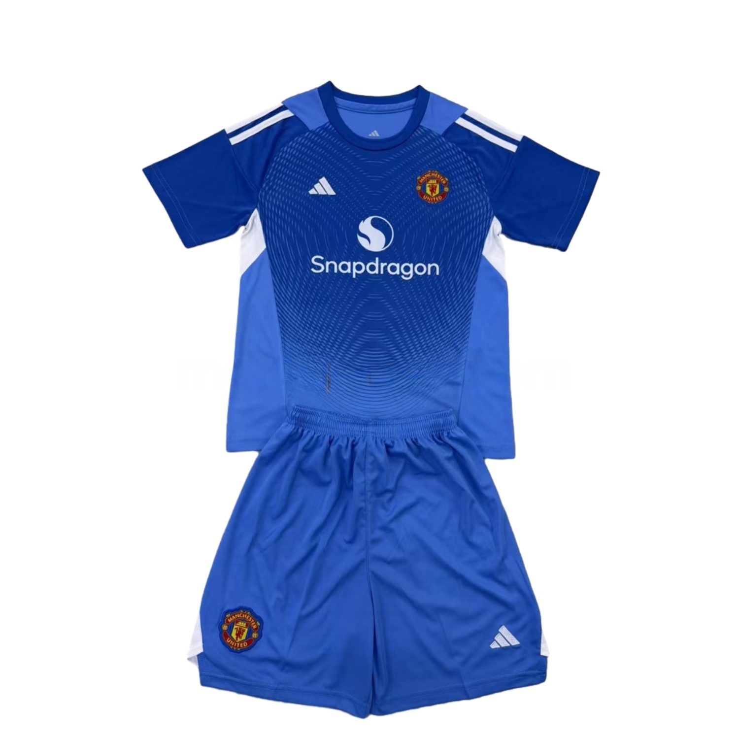 Manchester United 2025 Blue Goalkeeper Kids Kit - JerseysGala