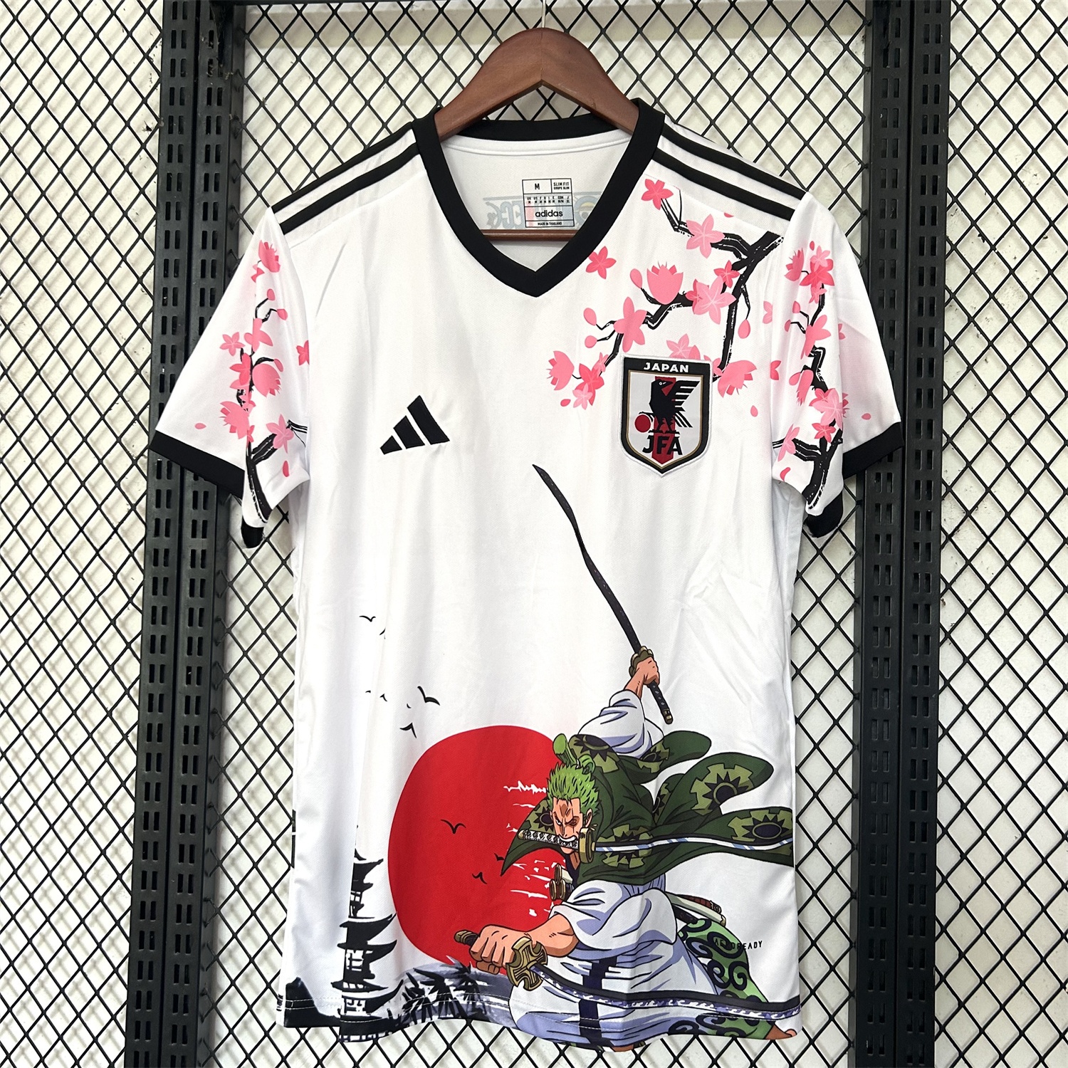 Japan 25-26 Roronoa Zoro White Special Jersey - Fans Version - JerseysGala