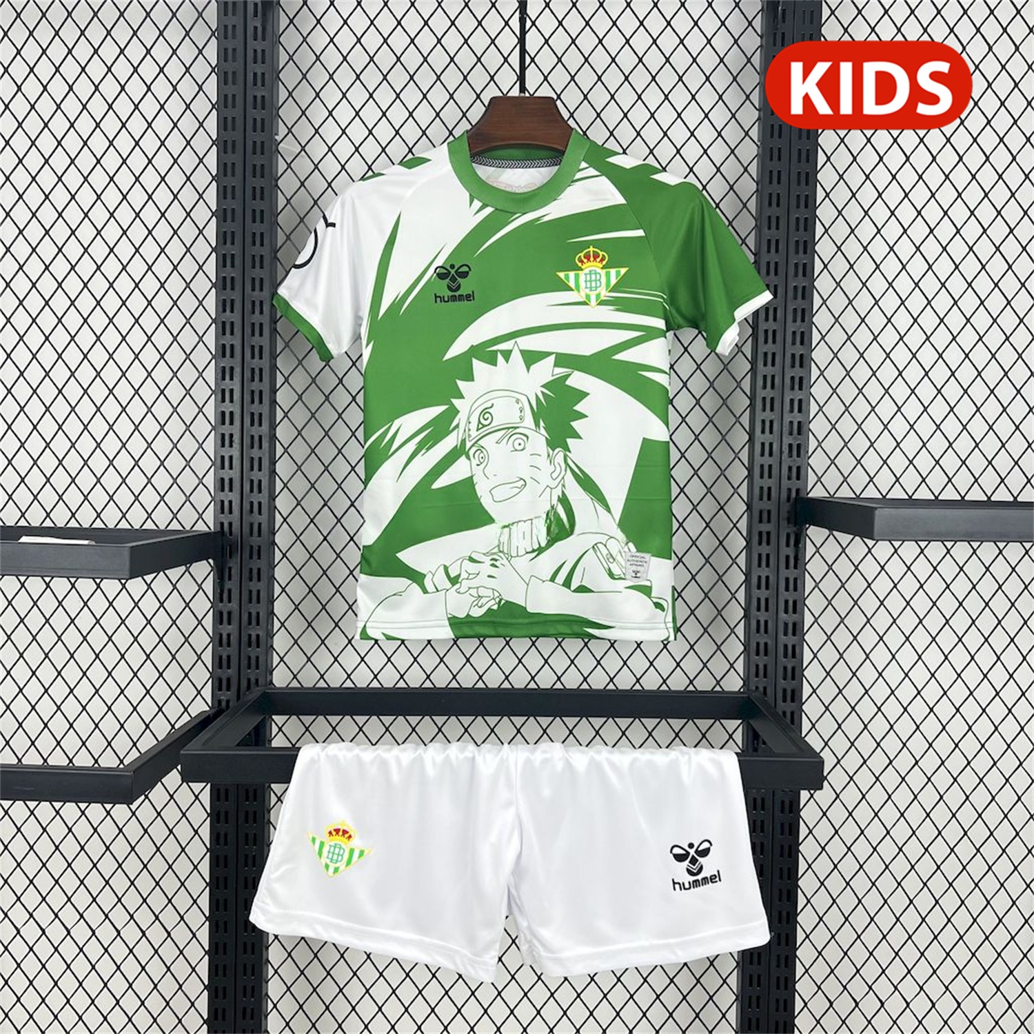 Real Betis 25-26 NARUTO Special Edition Kids Kit - JerseysGala