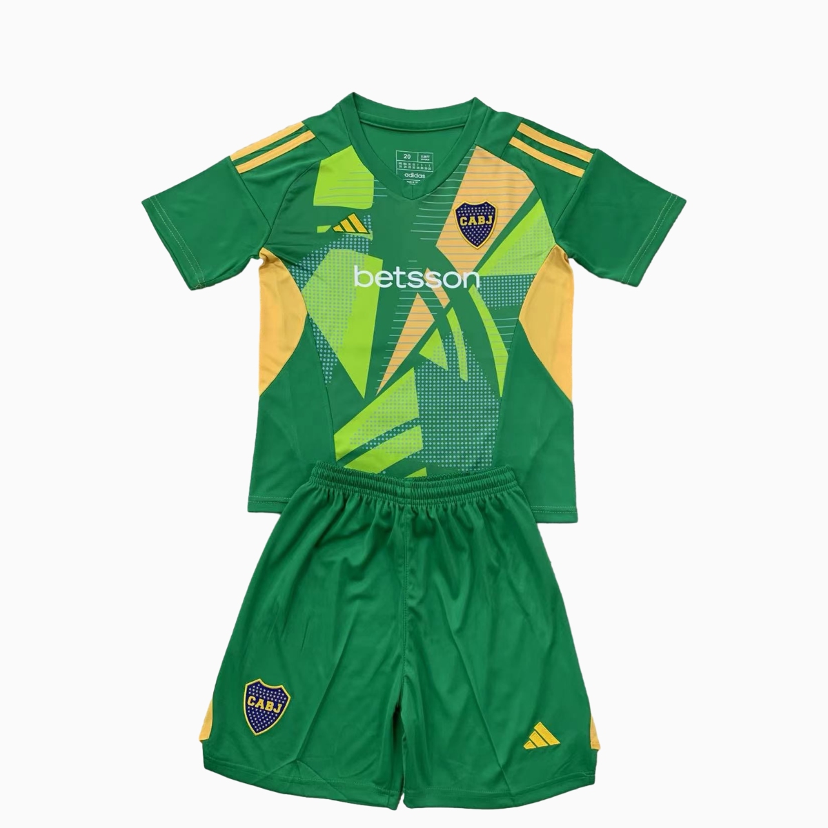 Boca Juniors 24-25 Fruit Green Goalkeeper Kids Kit - JerseysGala