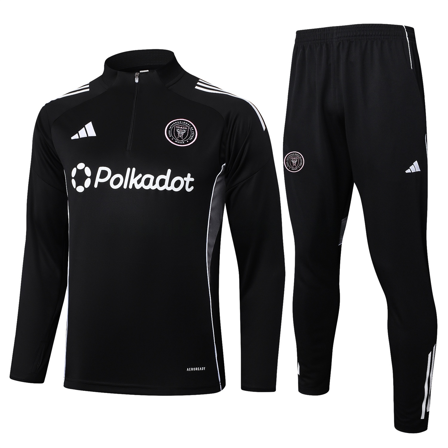 INT M.A.M 25-26 Long Sleeves Training Set - Black Top & Black Pants - JerseysGala