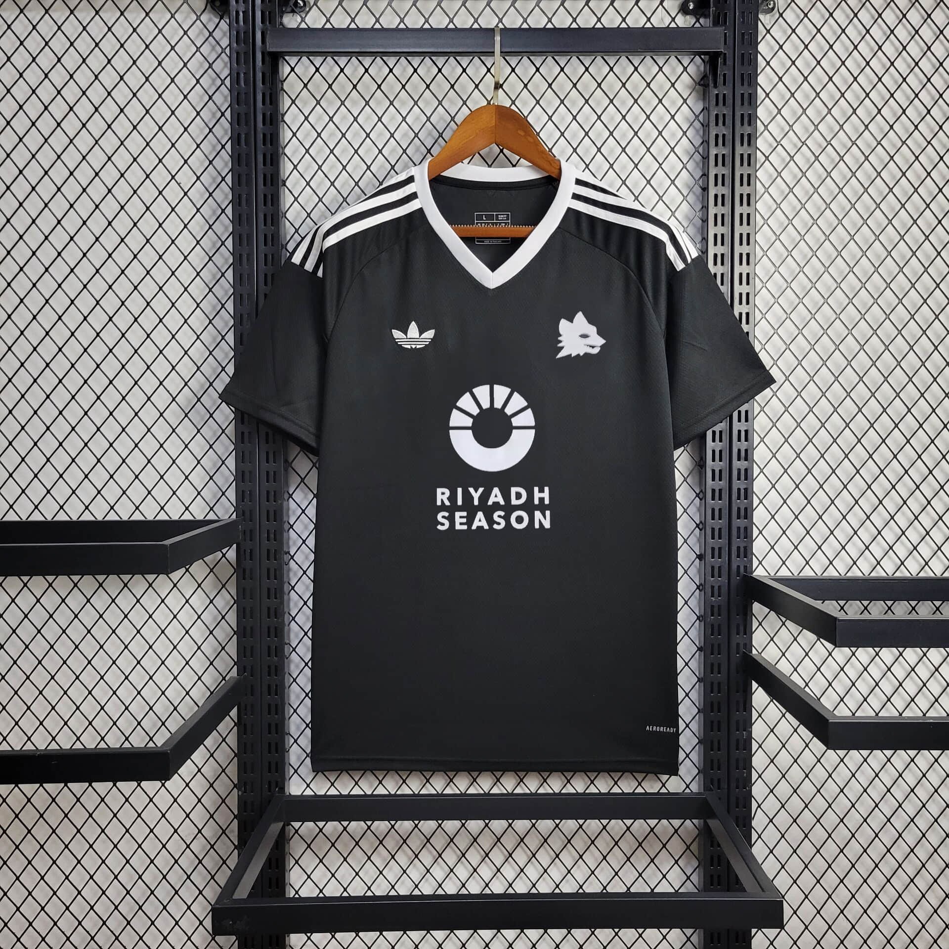 AS Roma 24-25 Third Goalkeeper Black Jersey - Fans Version - JerseysGala