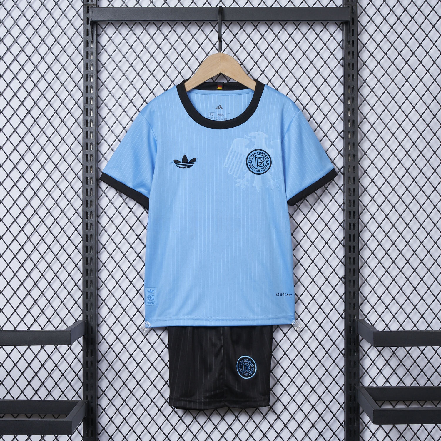 Germany 2025 125-Year Anniversary Blue Goalkeeper Kids Kit - JerseysGala