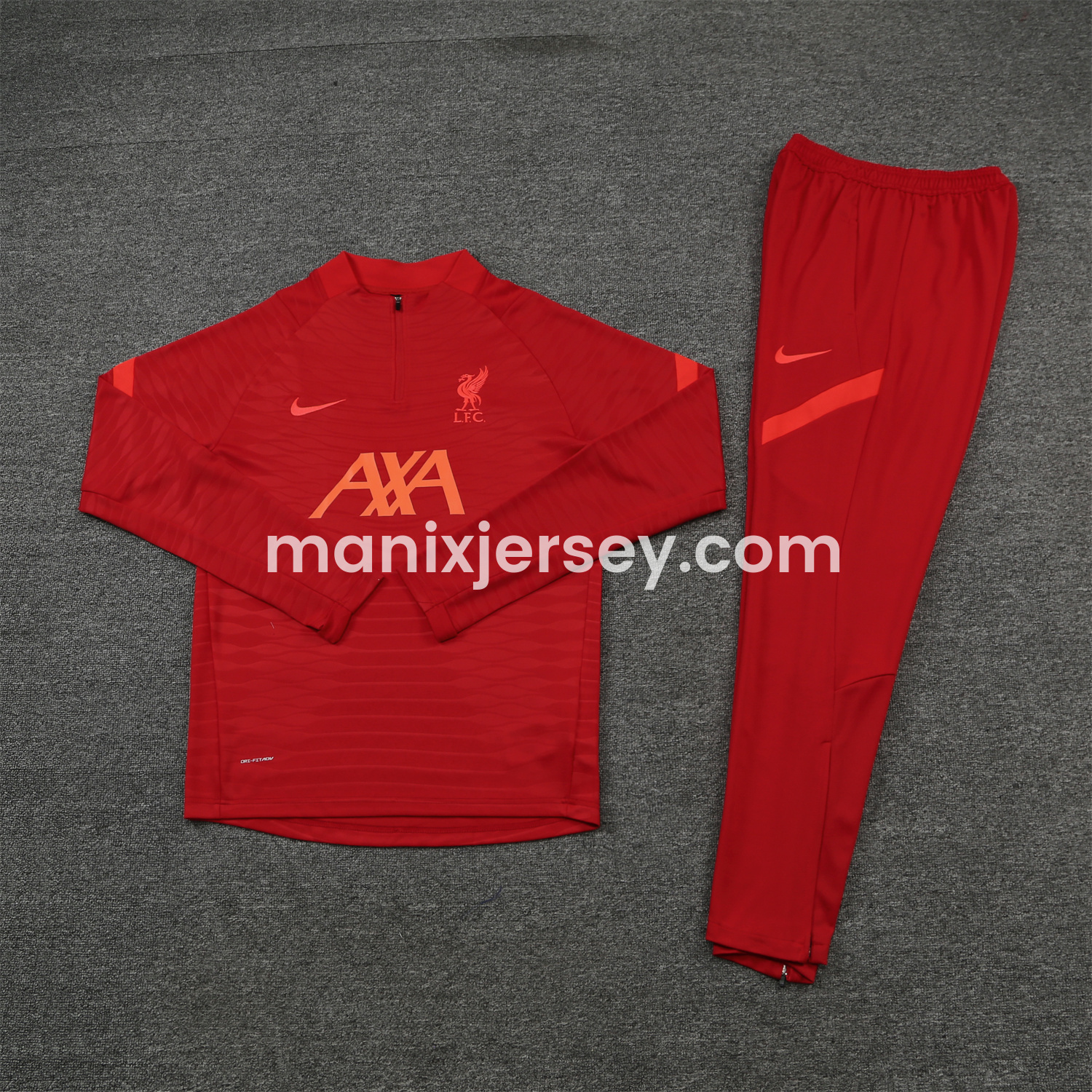 Liver.pool 24-25 Long Sleeve Training Set - Red Top and Pants - JerseysGala