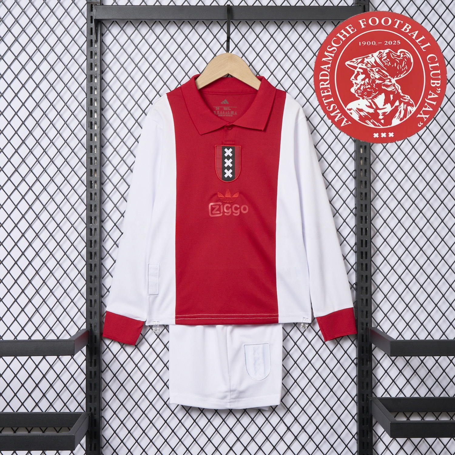 Ajax 2025 125-Year Anniversary Long Sleeve Kids Kit - JerseysGala