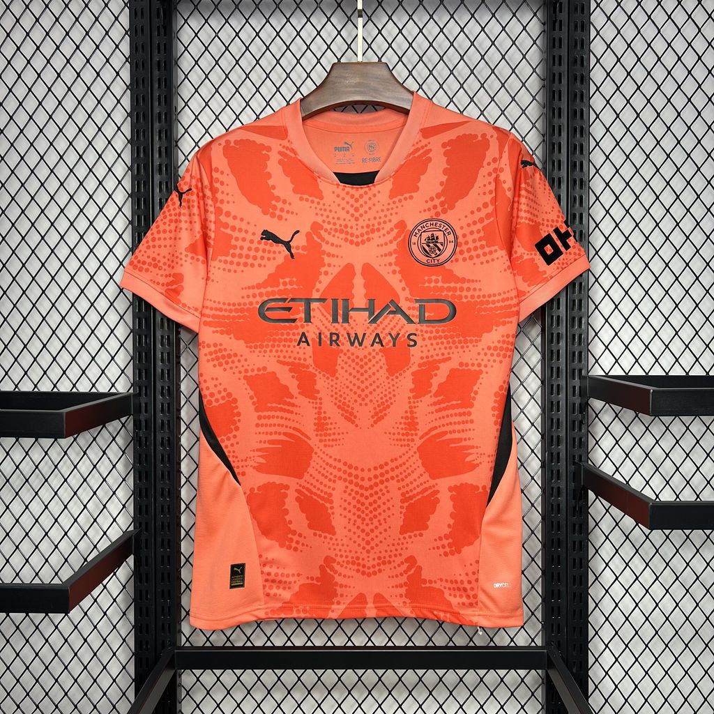 Manchester City 24-25 Orange Goalkeeper Jersey - Fans Version - JerseysGala