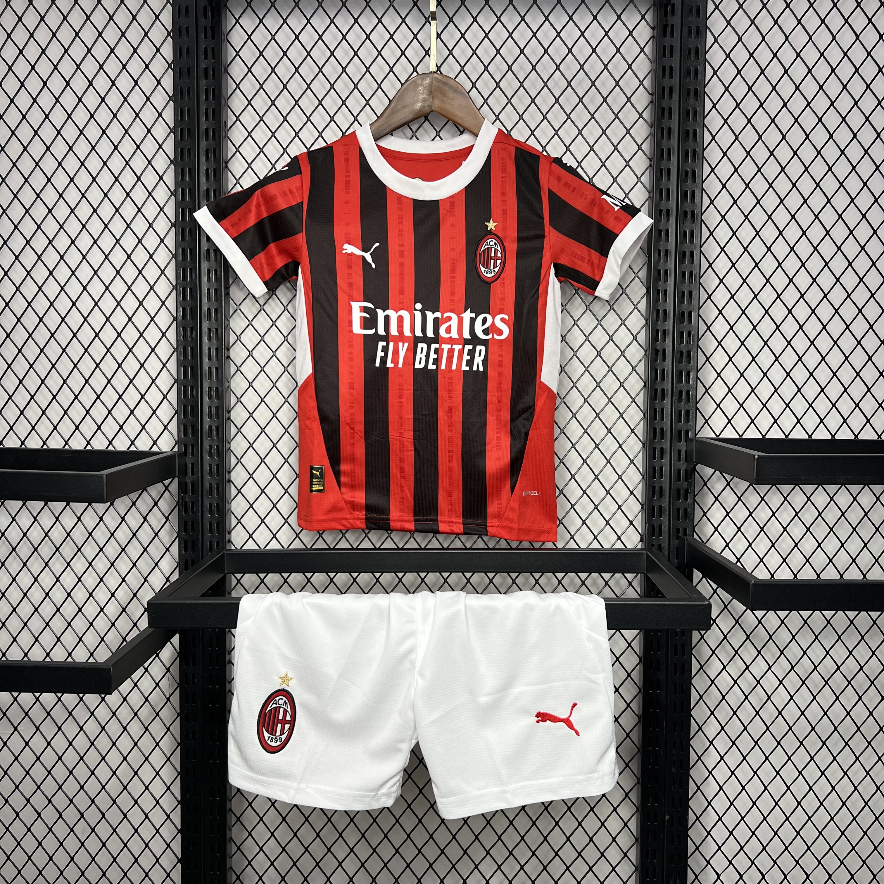 AC Milan 24-25 Home Stadium Kids Kit - JerseysGala
