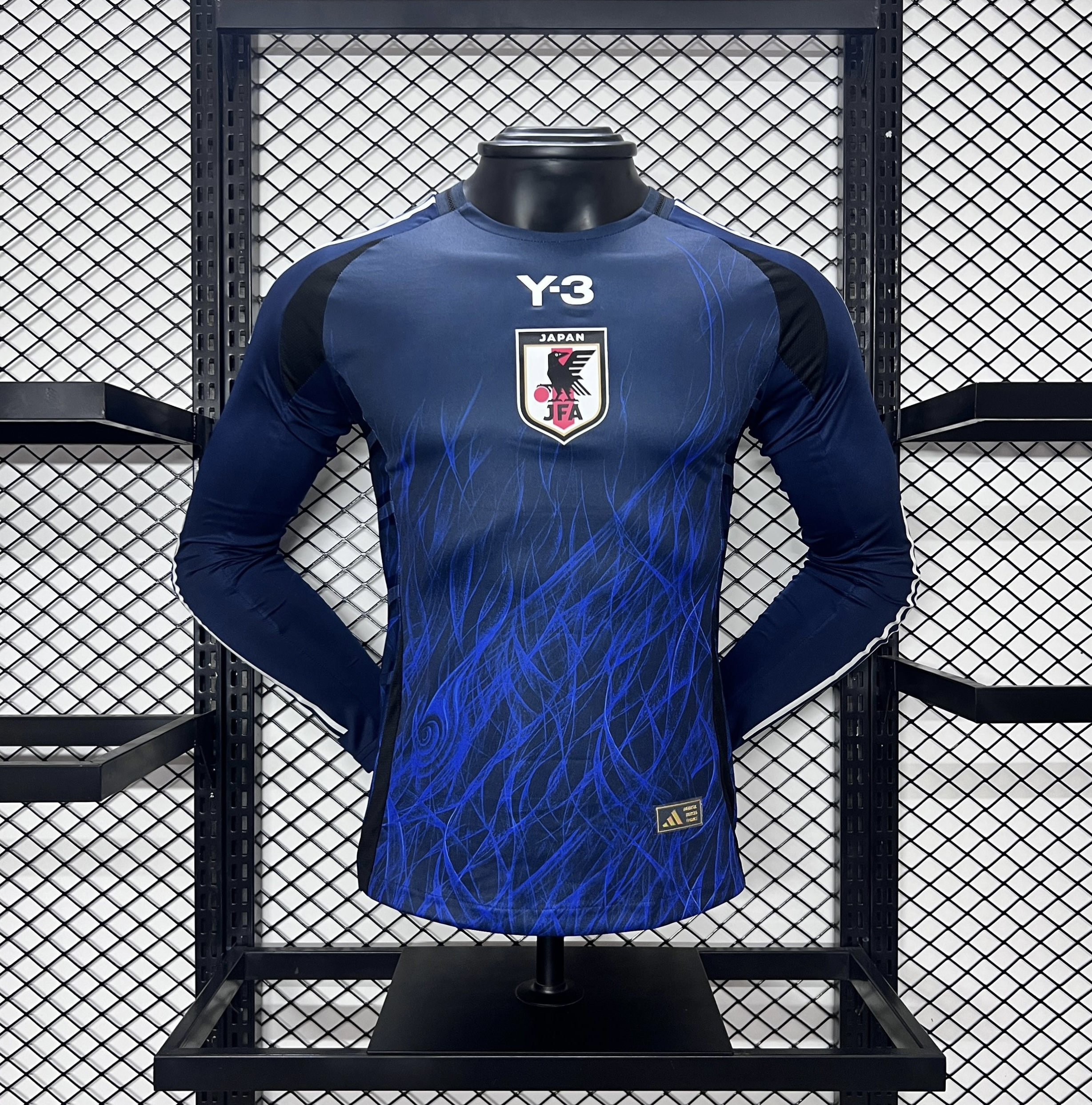 Japan 2024 Y3 Home Stadium Long Sleeve Jersey - Player Version - JerseysGala