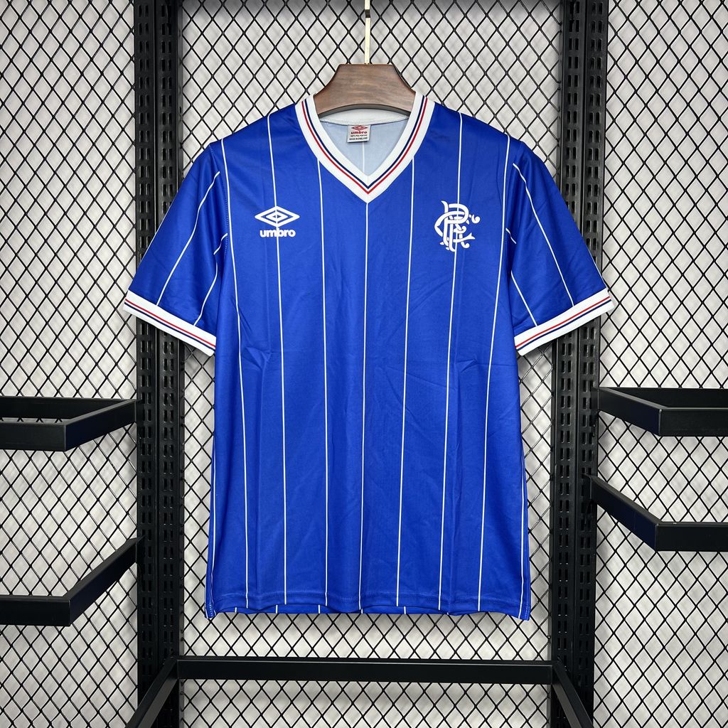 Retro Glasgow Rangers 1982-83 Home Stadium Jersey - JerseysGala