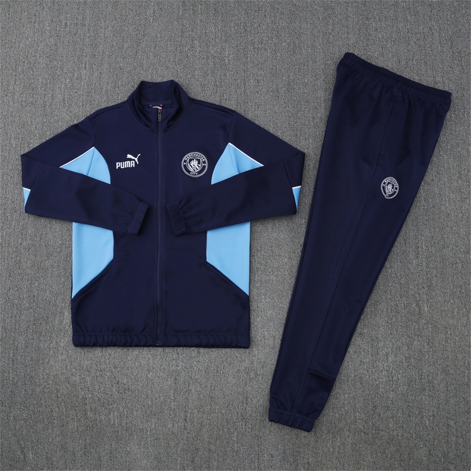 Manchester City 25-26 Jacket Training Tracksuit - Deep Blue Jackets & Pants - JerseysGala