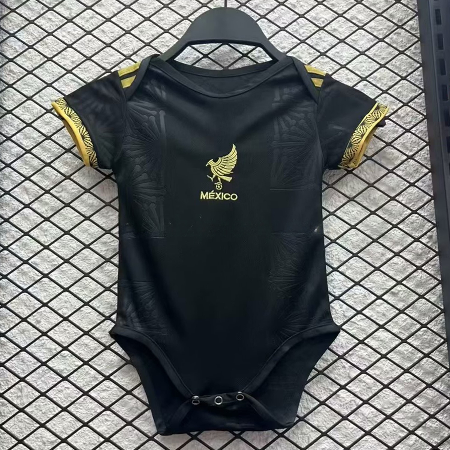 Mexico 2025 Gold Cup Black Baby Crawling Suit - JerseysGala