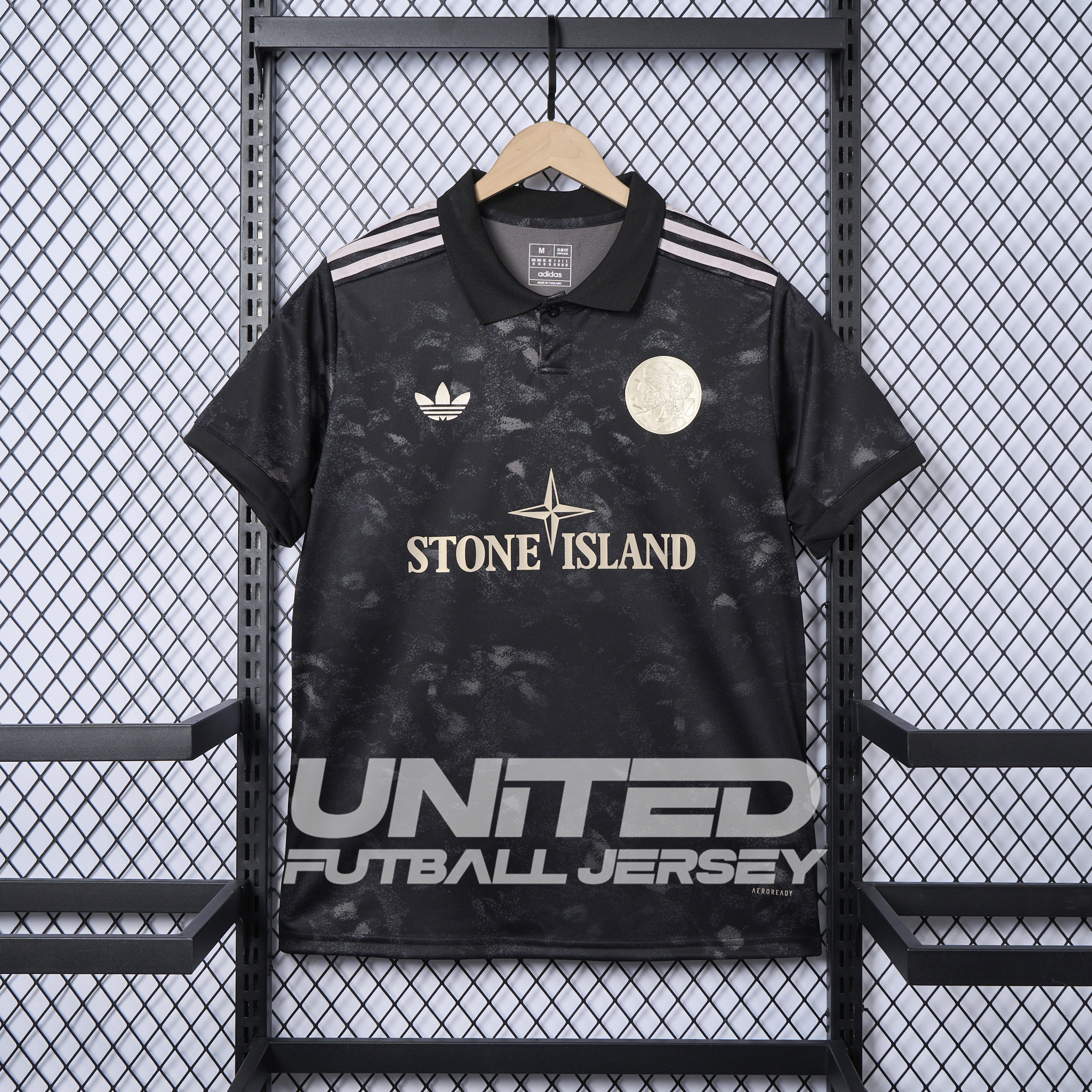 Ajax 24-25 Stone Island Co-brand Jersey - Fans Version - JerseysGala