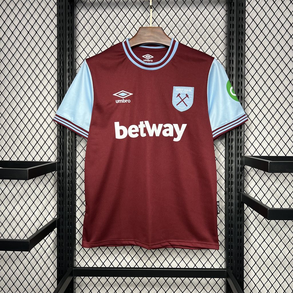 West Ham United 24-25 Home Stadium Jersey - Fans Version - JerseysGala