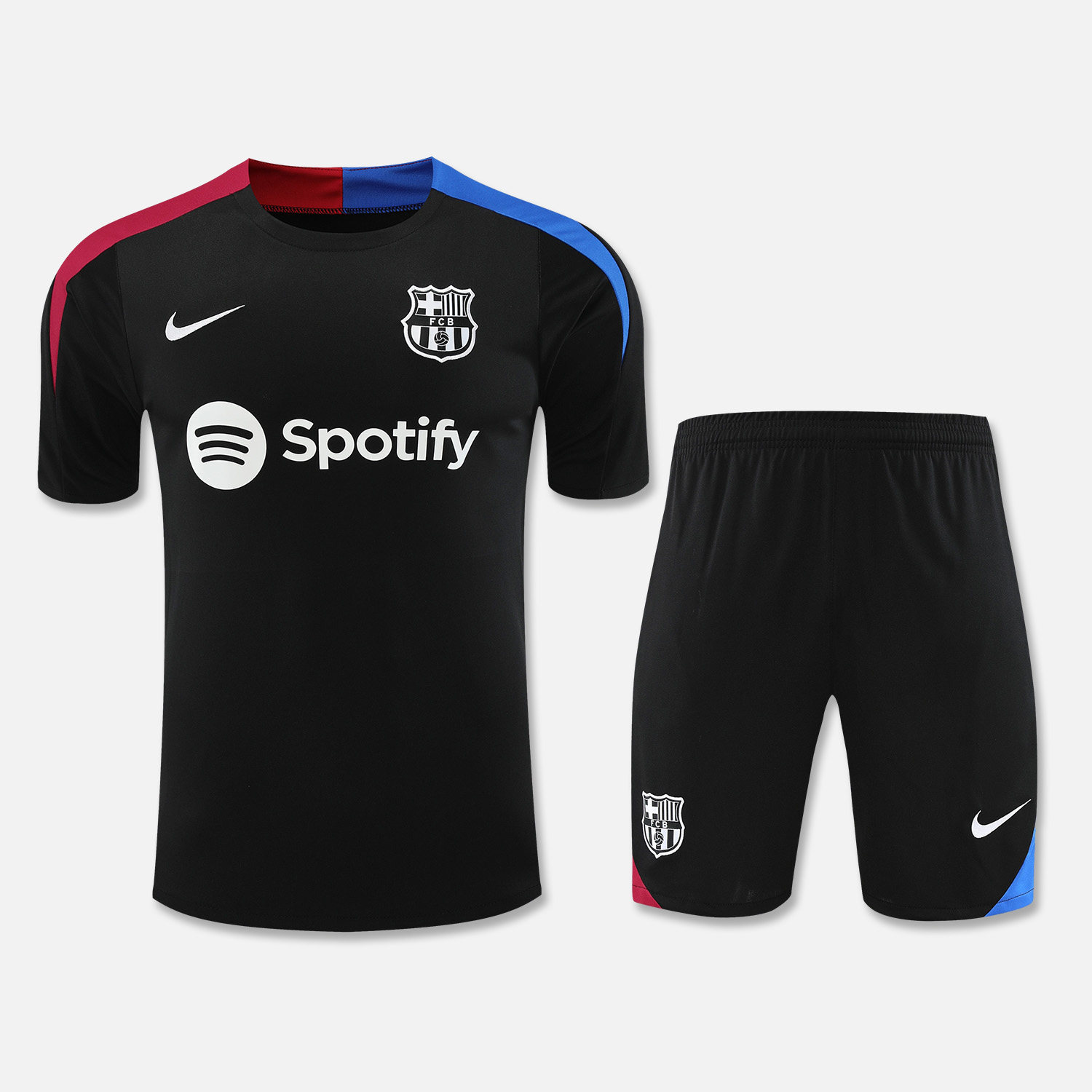 B.A.R.S.A 24-25 Short-Sleeve Training Set - Black Top & Shorts - JerseysGala