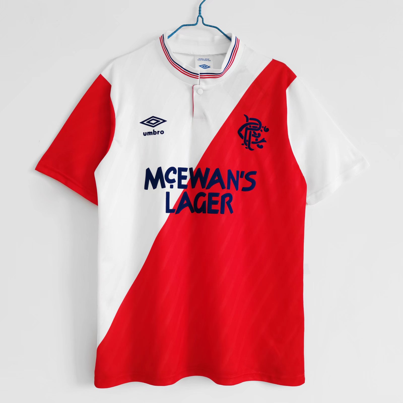 Retro Glasgow Rangers 1987-88 Away Stadium Jersey - JerseysGala